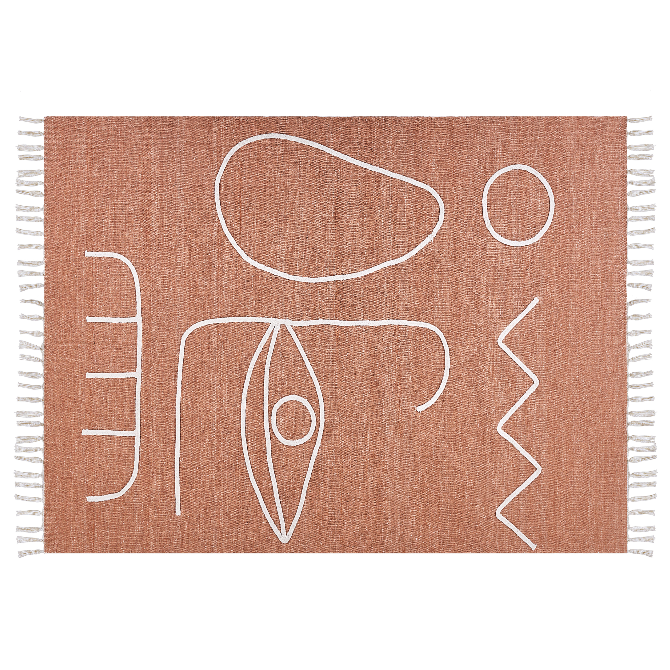 Covor de exterior YAVU Roșu deschis 140 x 200 cm [2]