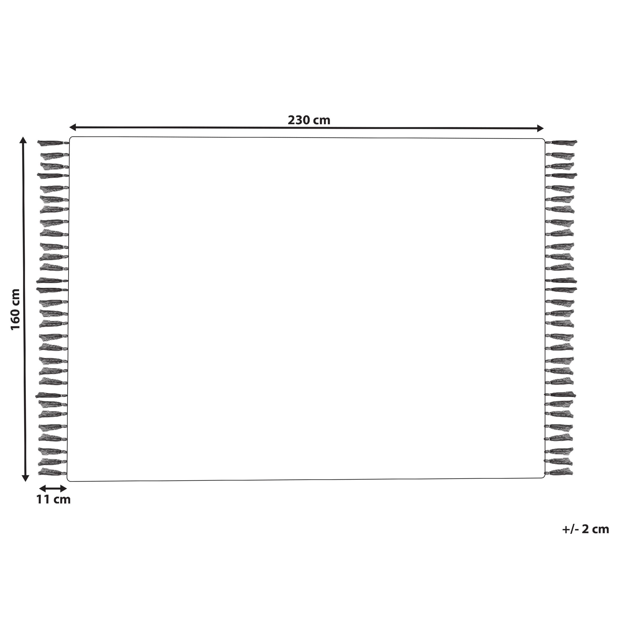 Covor FENER Multicolor 160 x 230 cm Iută [3]