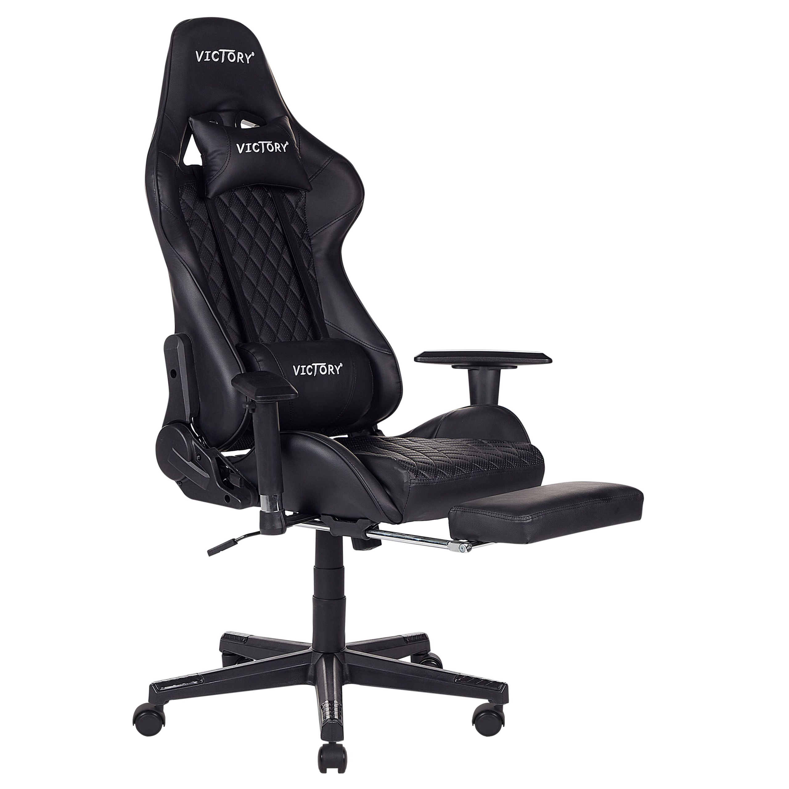 Gaming Stool VICTORY Eco Leather Black [5]