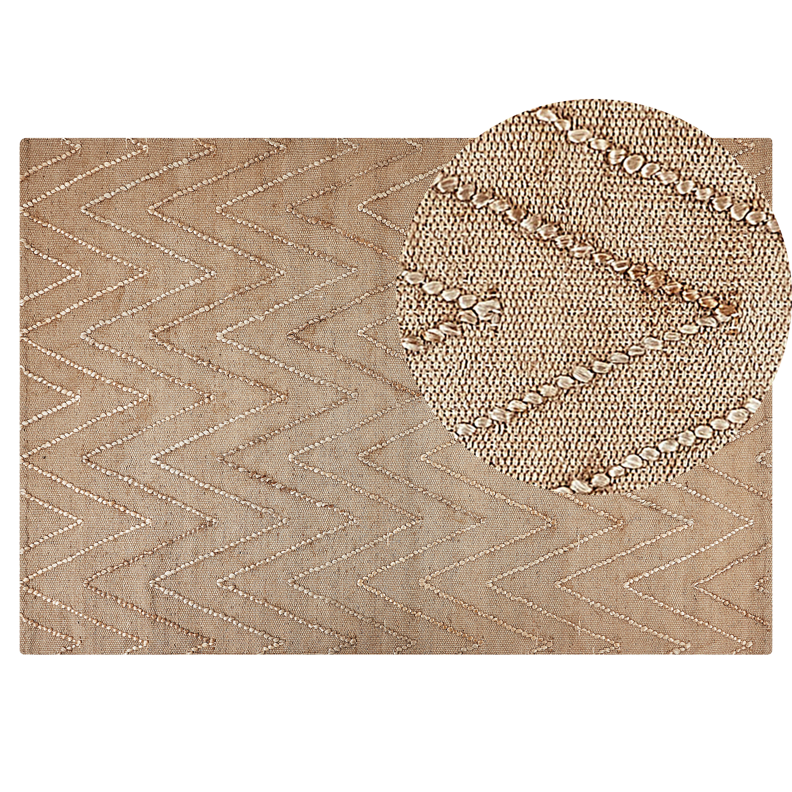 Covor DADAY Bej 140 x 200 cm Iută [2]
