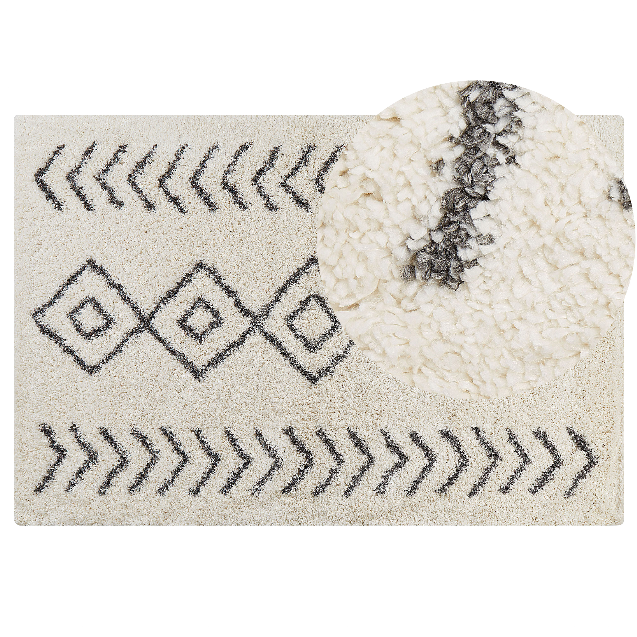 Covor shaggy AYRUM Bej deschis 200 x 300 cm [2]