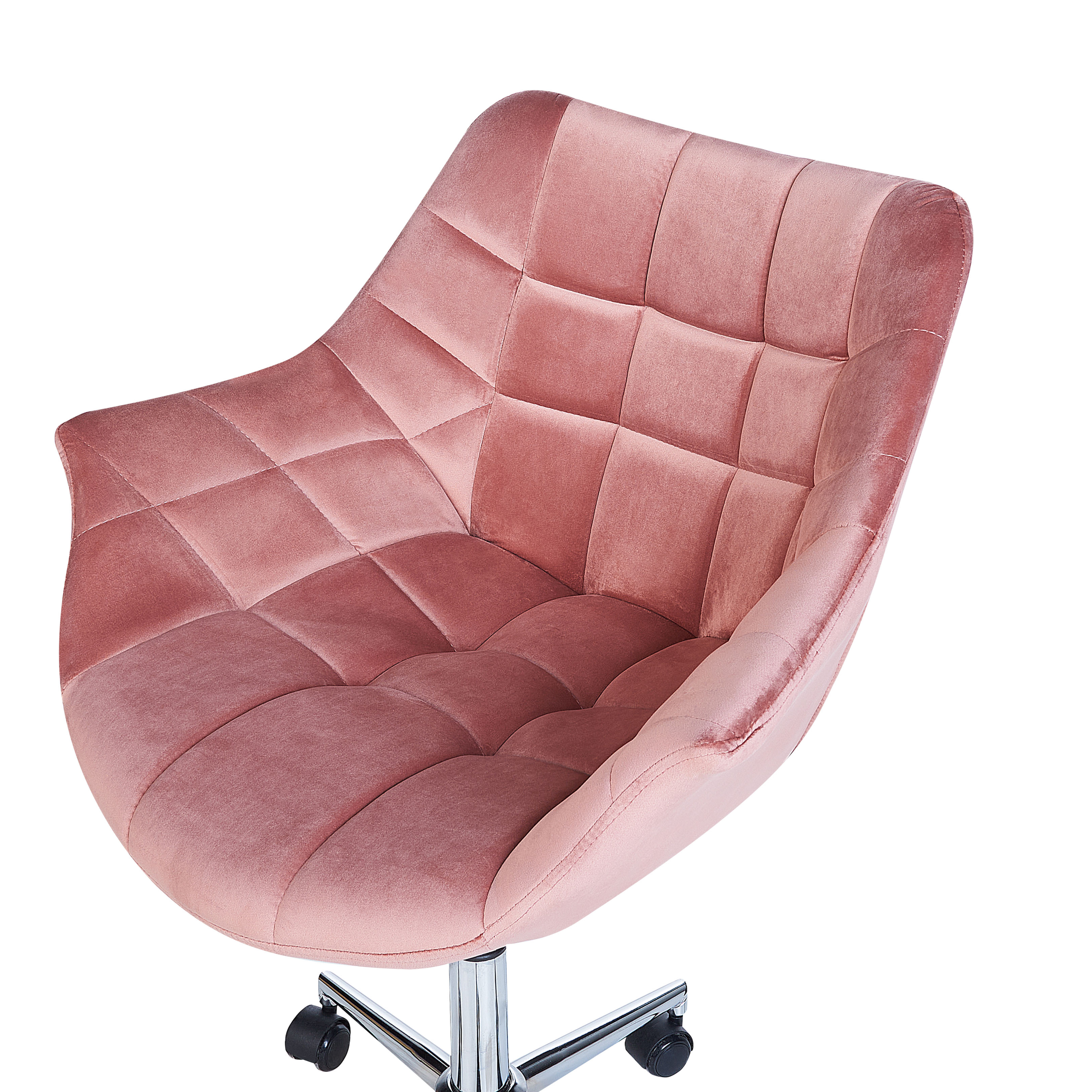 Office chair LABELLE Velvet Pink [7]