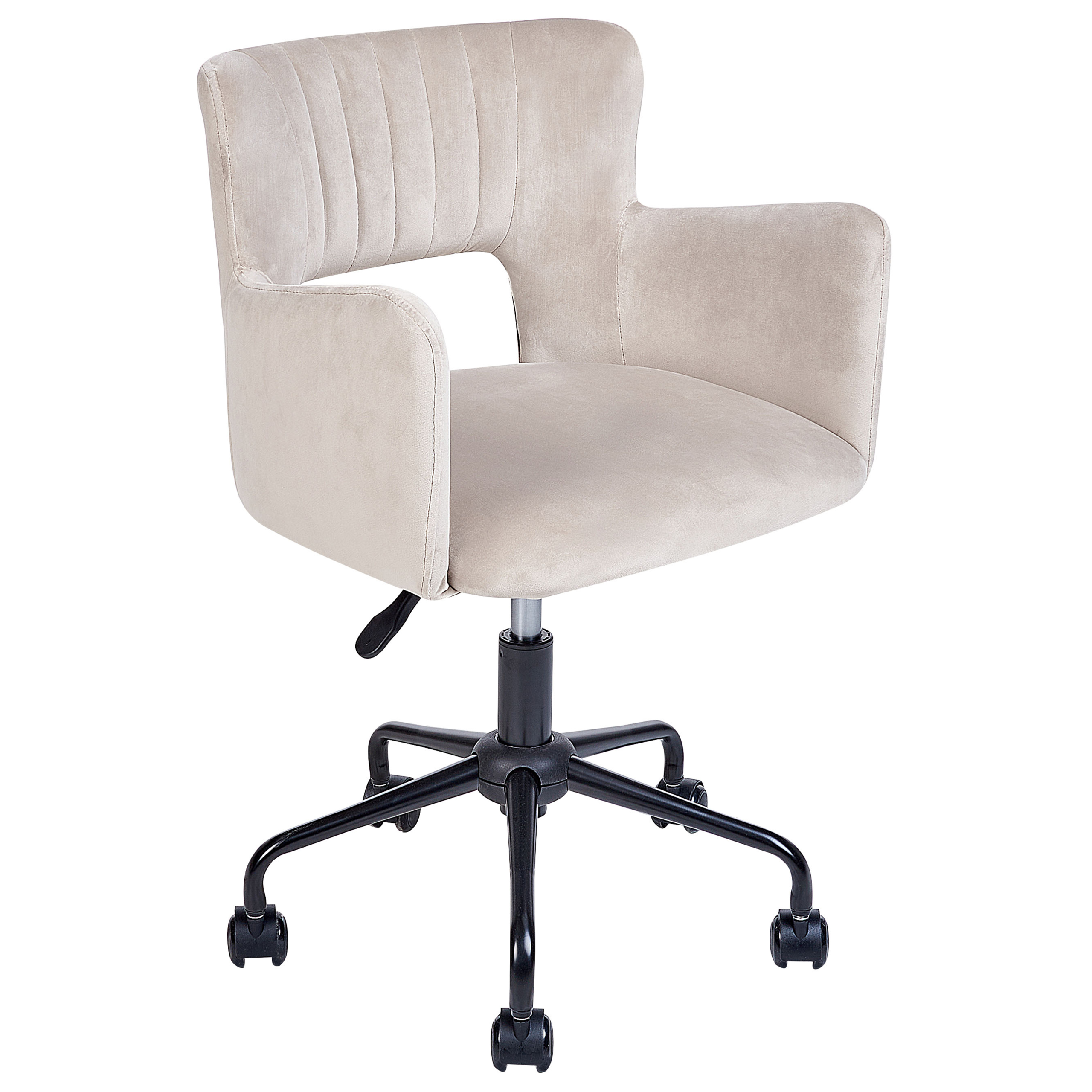 Office chair SANILAC Velvet Taupe [5]