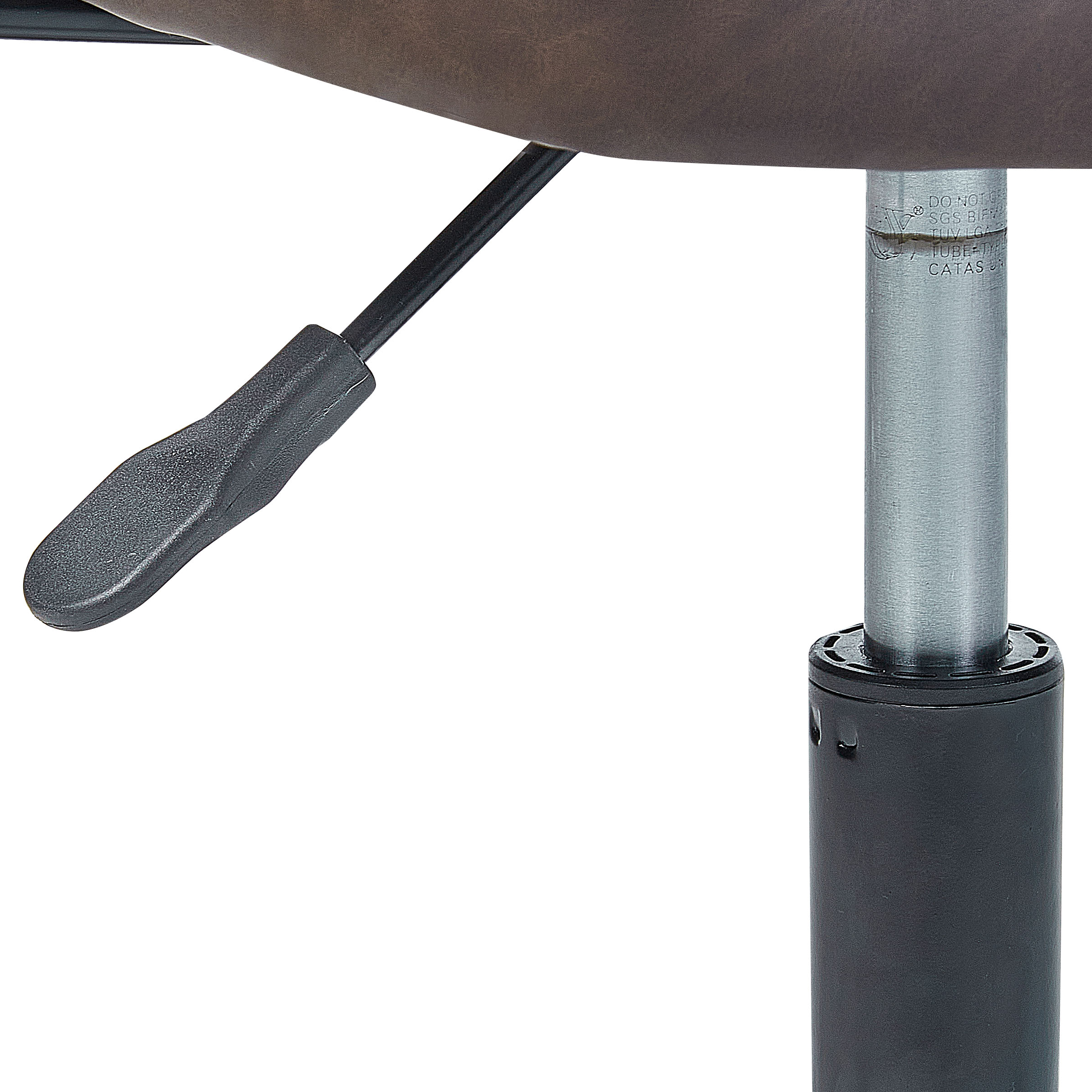 Office chair ALGERITA Eco-leather Dark Brown [8]