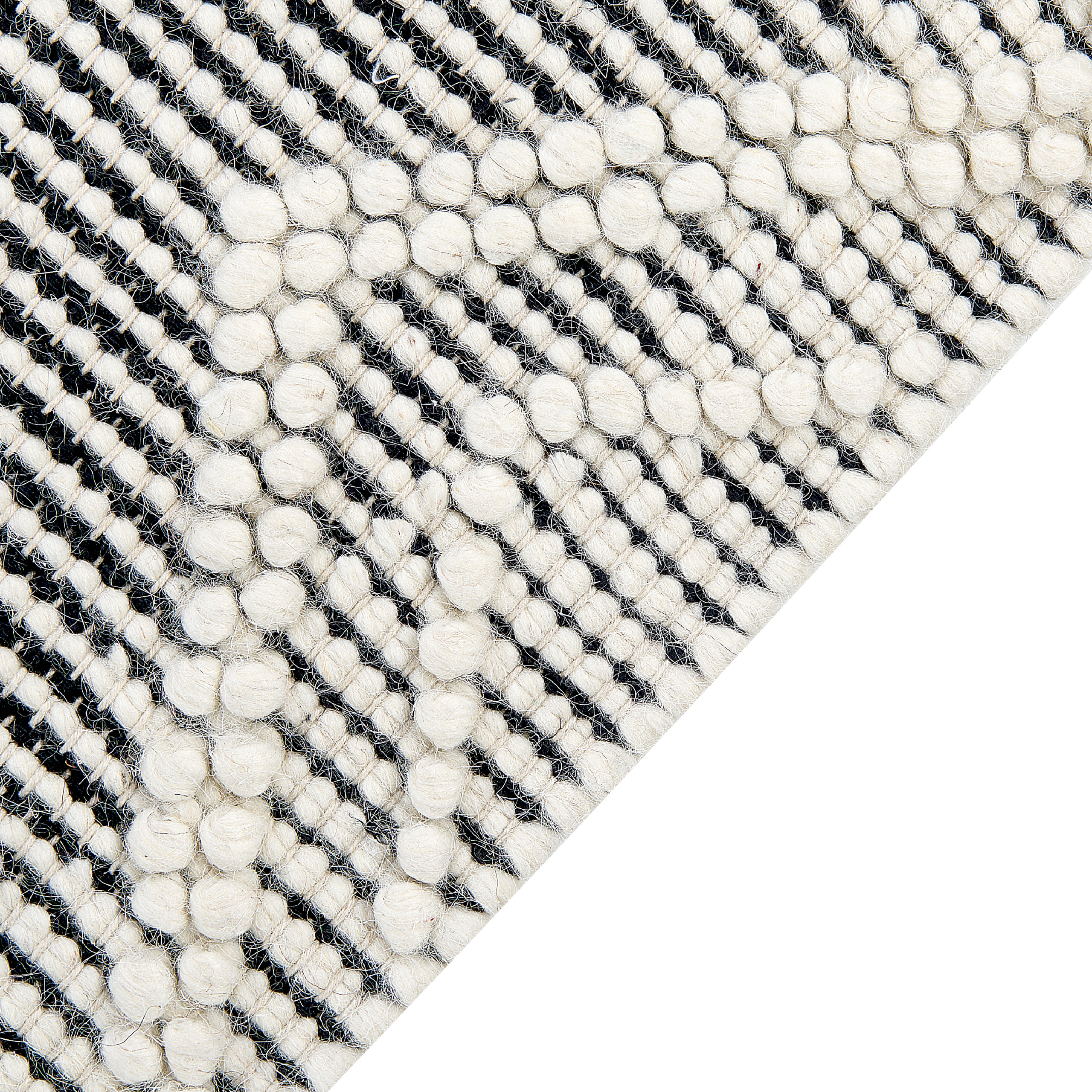 Covor PAZAR Negru/Alb 160 x 230 cm Lână [5]