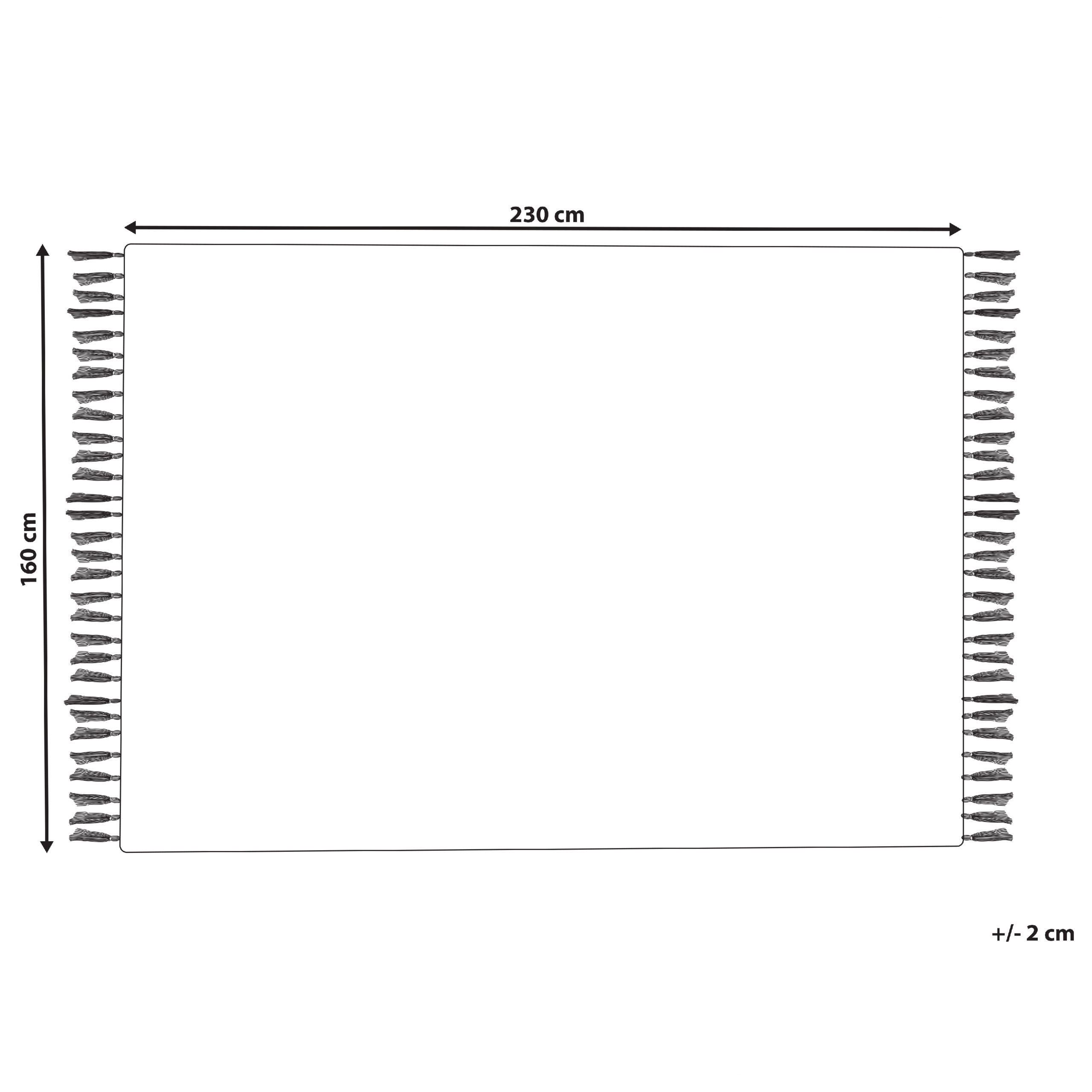 Covor PAZAR Negru/Alb 160 x 230 cm Lână [3]