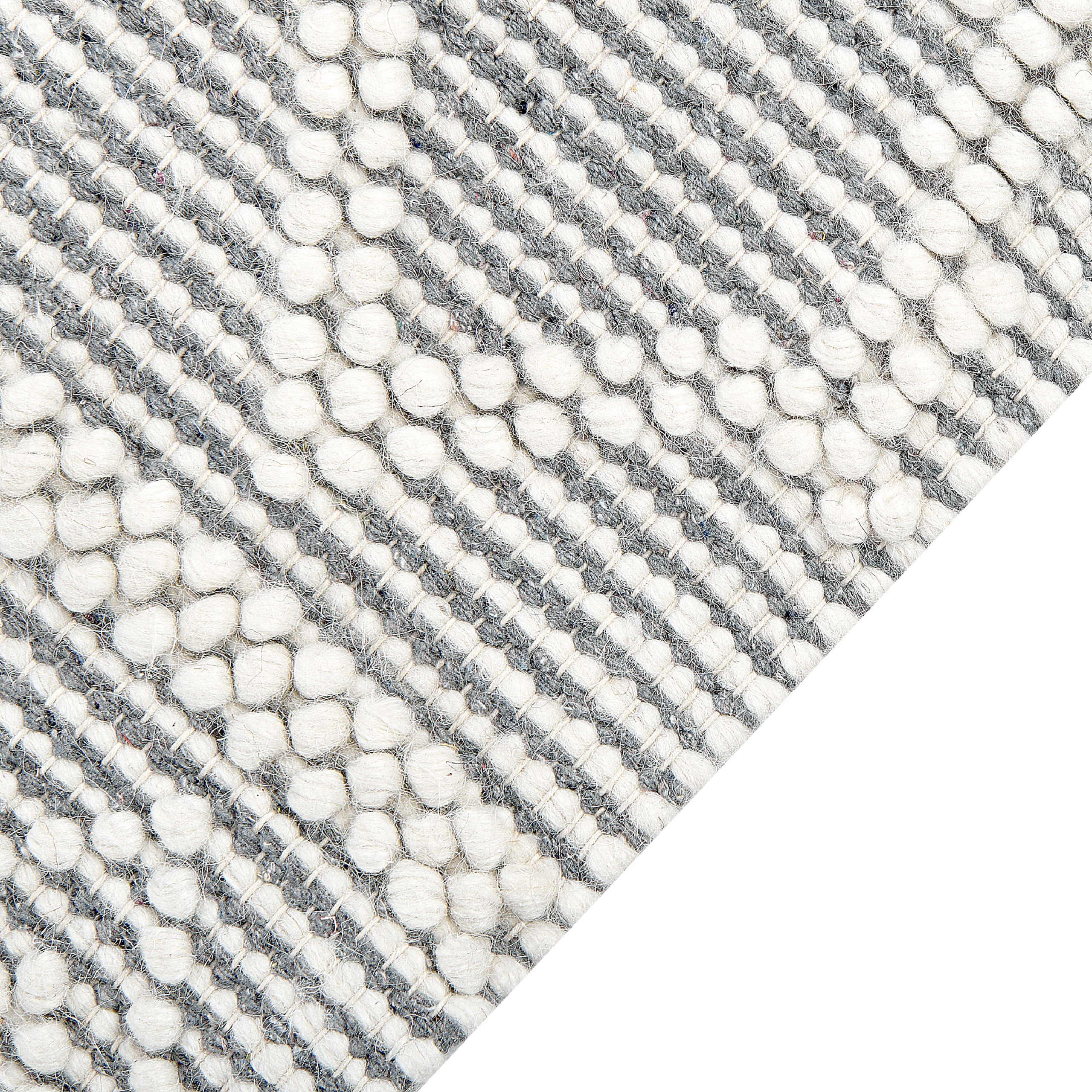 Rug SOLHAN Grey Beige 200 x 300 cm Wool [5]