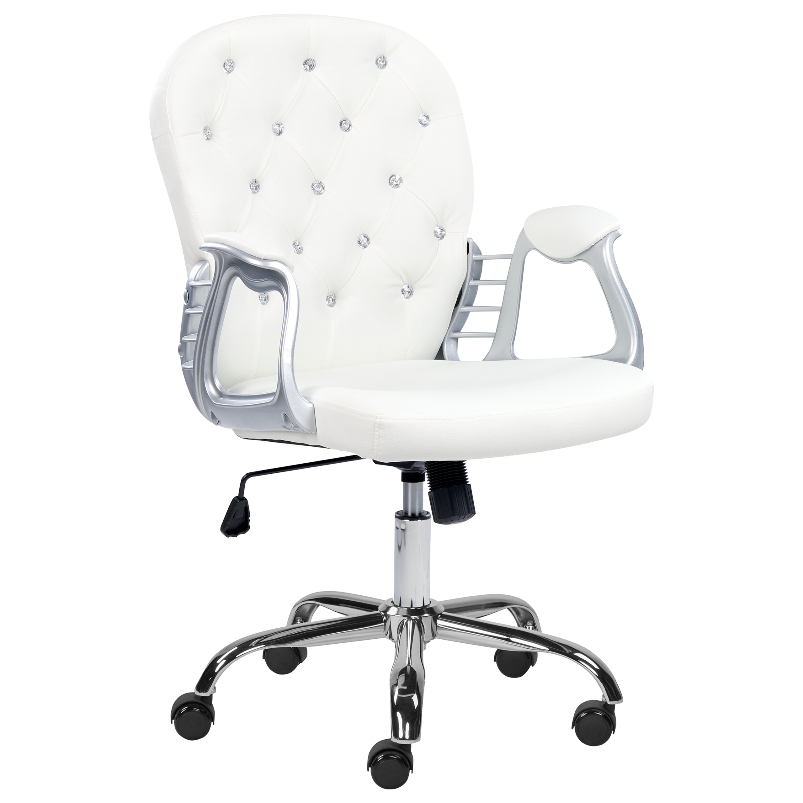 Office chair PRINCESS Eco-leather White [2]