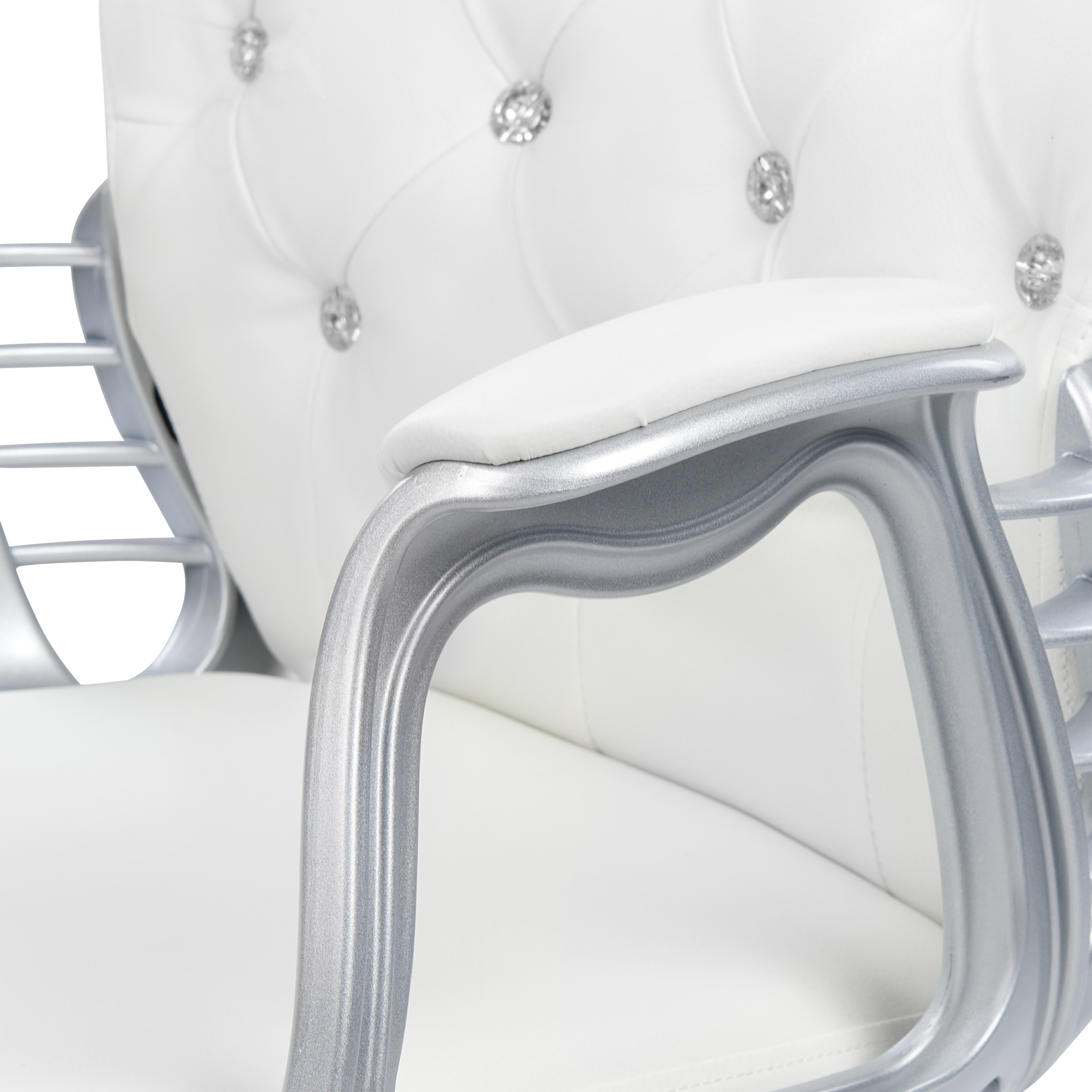 Office chair PRINCESS Eco-leather White [9]