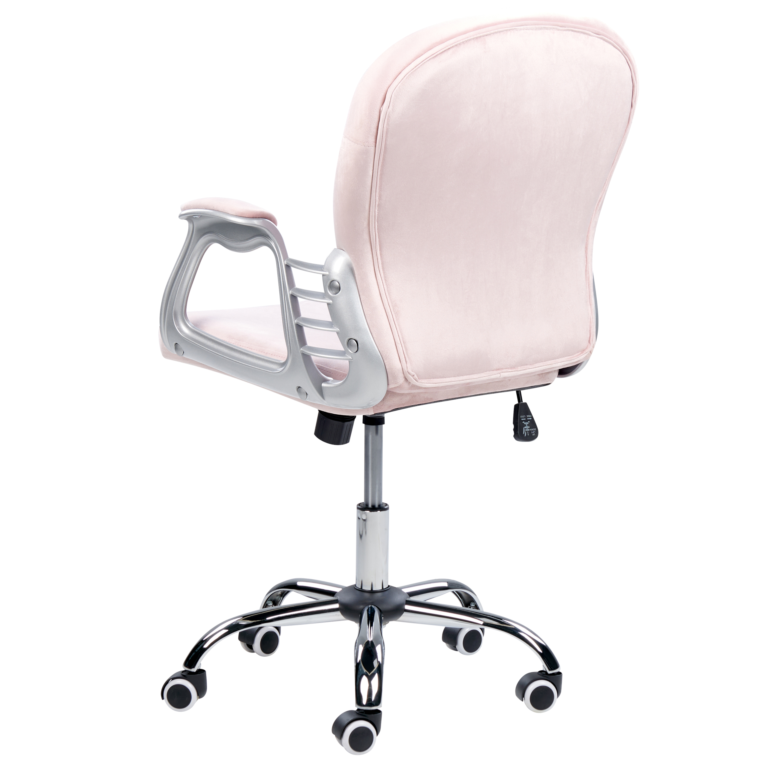 Office chair PRINCESS Velvet Pastel Pink [6]