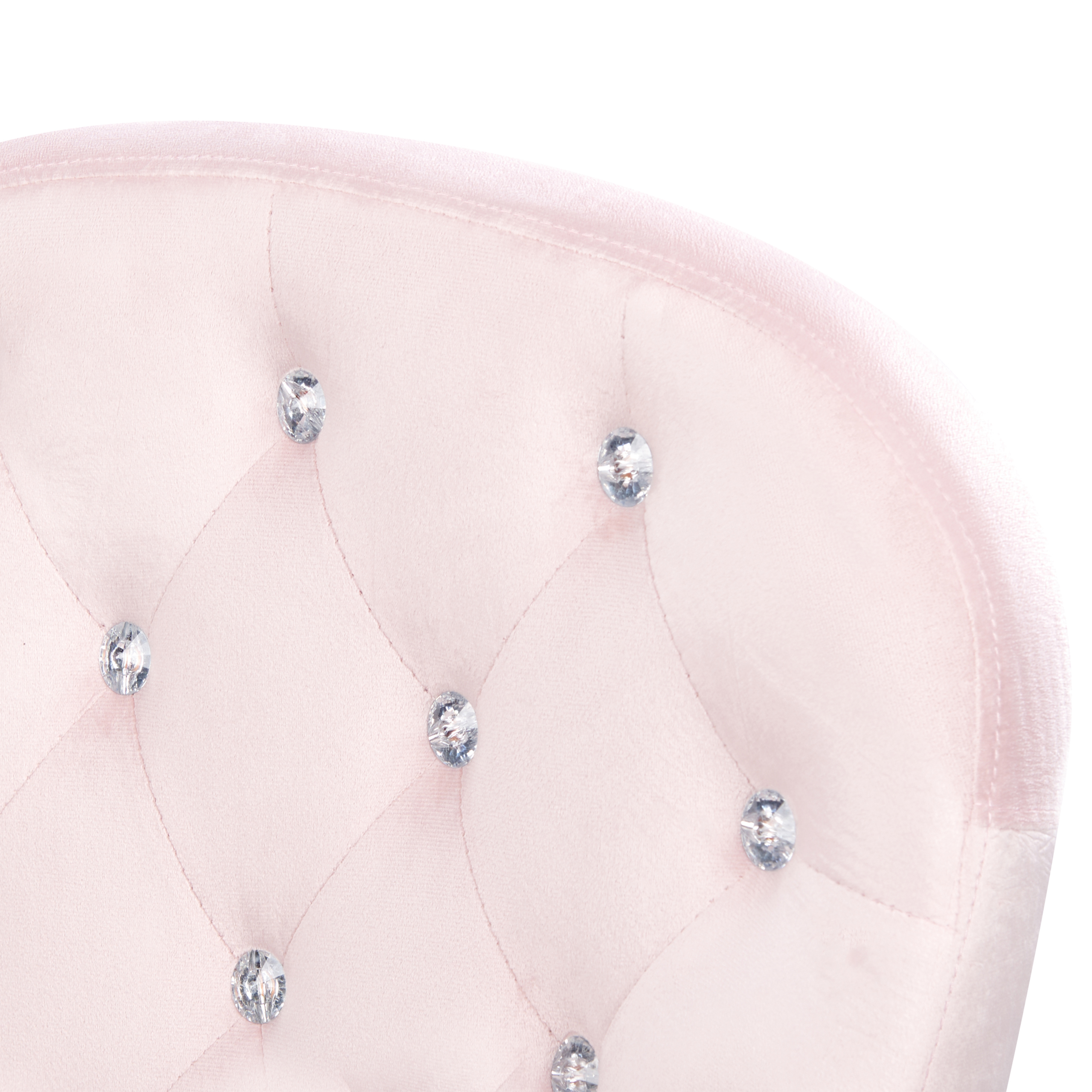Office chair PRINCESS Velvet Pastel Pink [8]