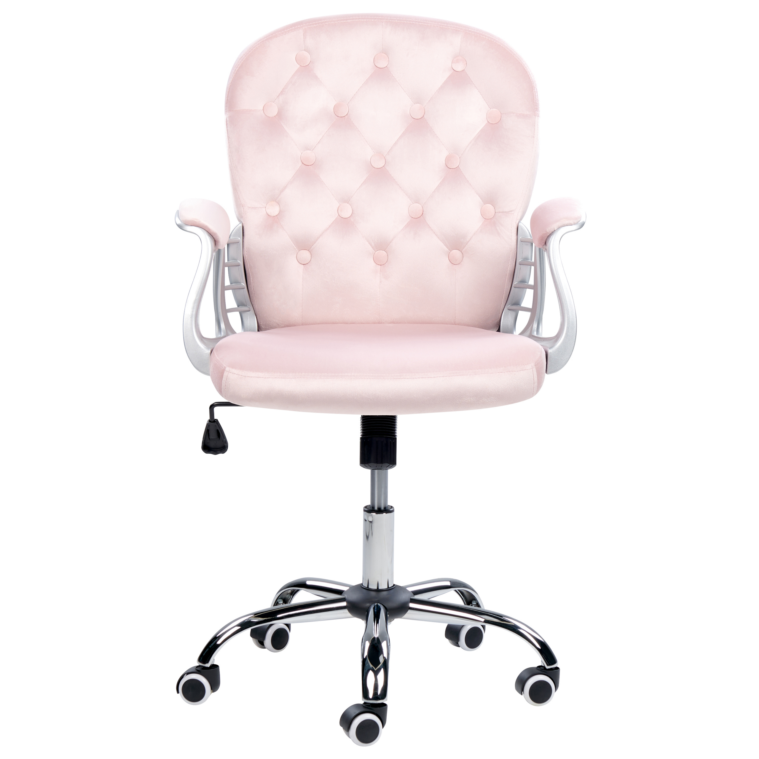 Office chair PRINCESS Velvet Pastel pink [5]