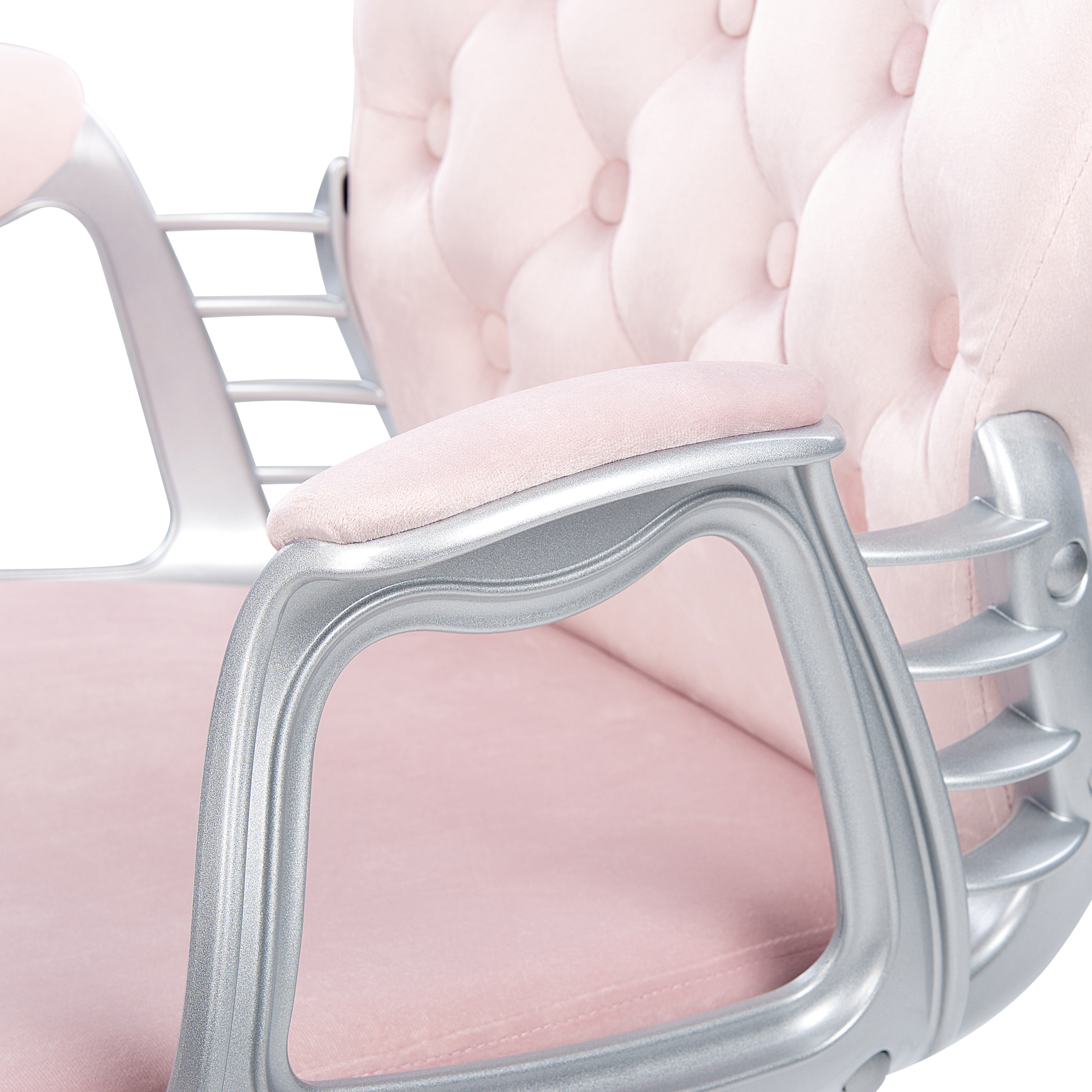 Office chair PRINCESS Velvet Pastel pink [9]