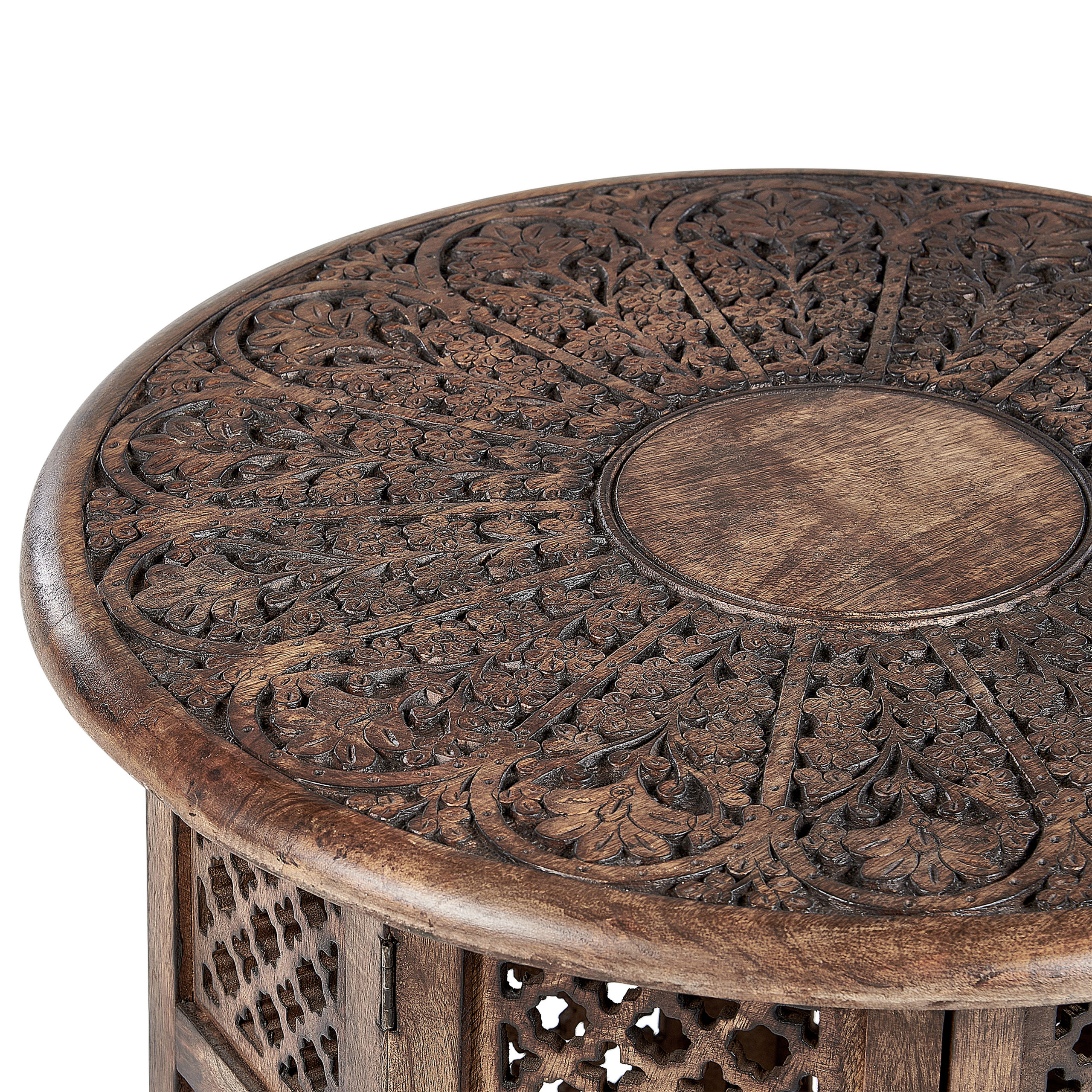 KUMALI Side Table Mango Wood Brown [4]