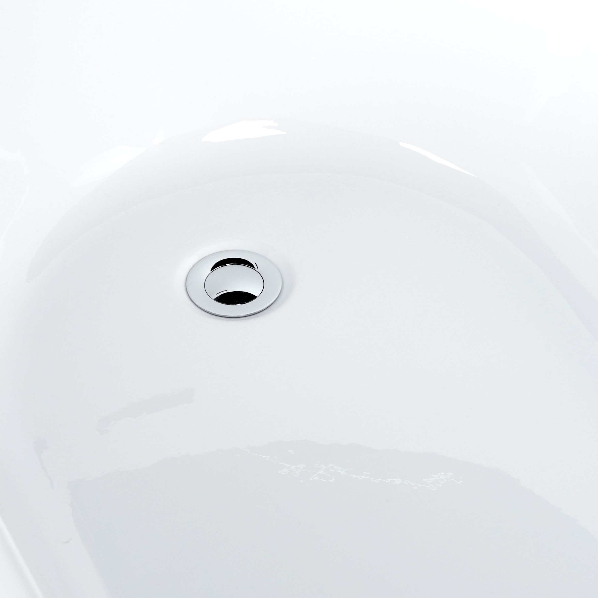 Cadă freestanding SOLARTE 170 x 78 cm Negru/Alb [10]