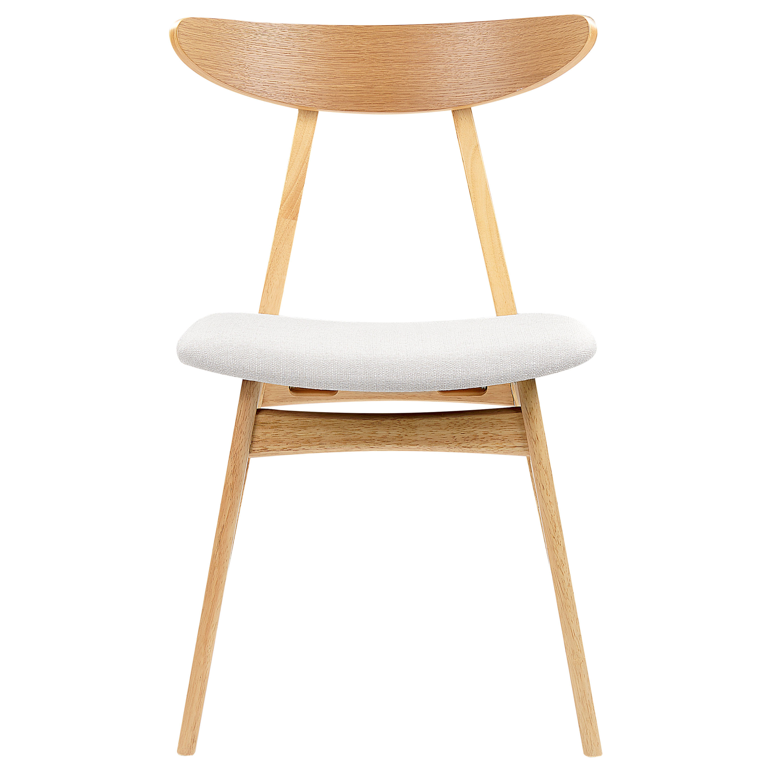 Set of 2 LYNN dining chairs Light brown/Grey [5]