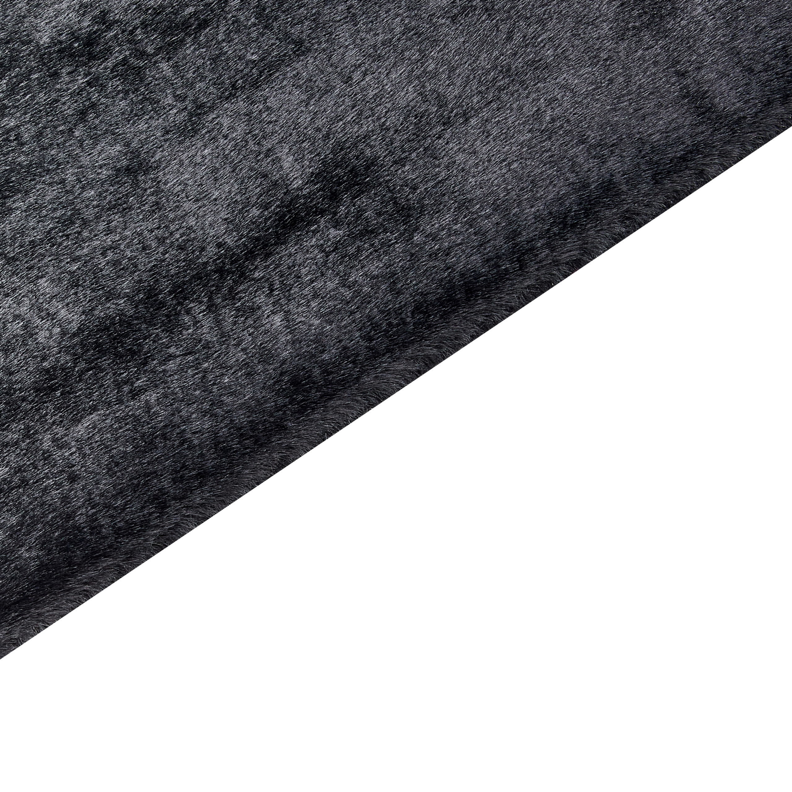 Faux fur rug MIRPUR Black 160 x 230 cm [4]