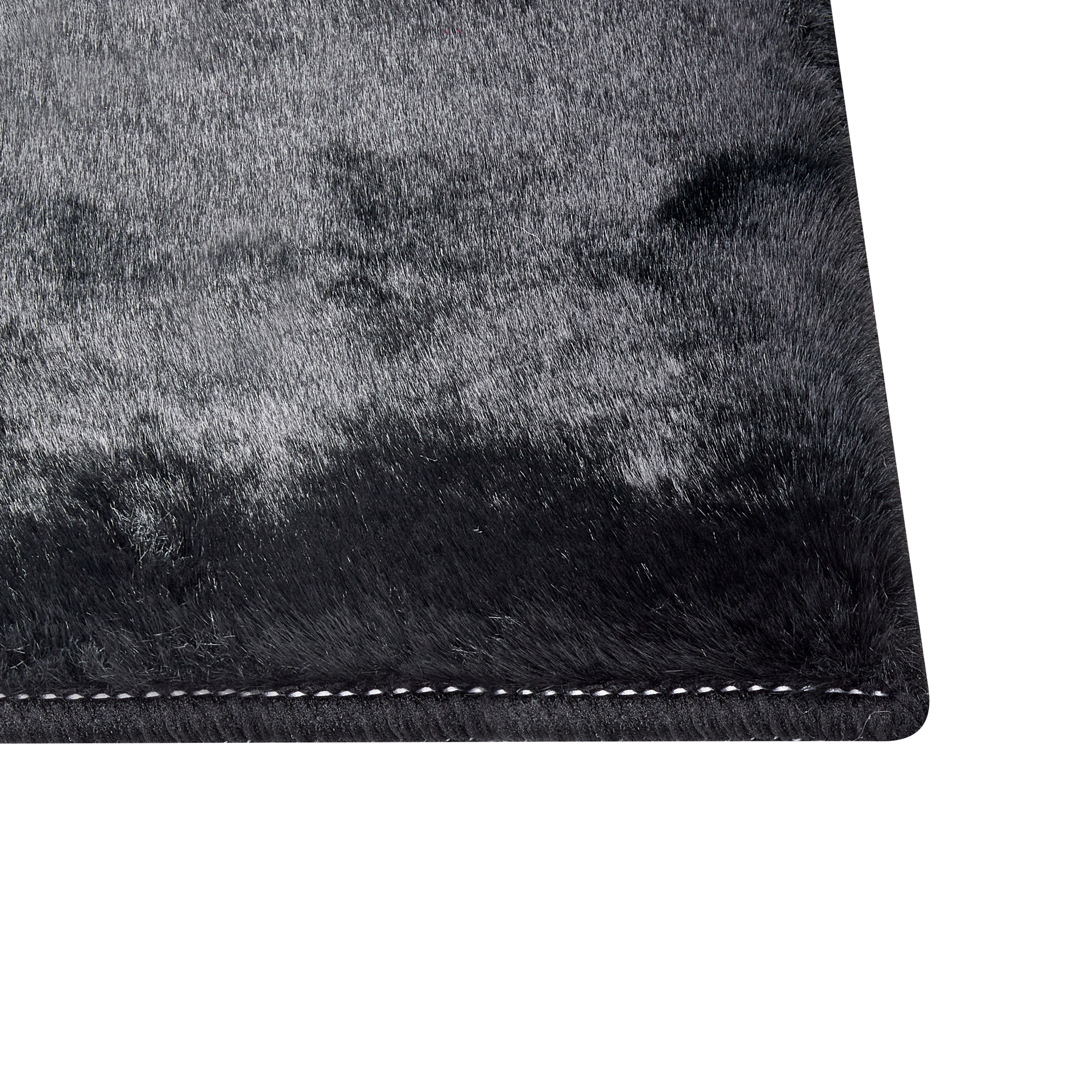 Faux fur rug MIRPUR Black 160 x 230 cm [6]