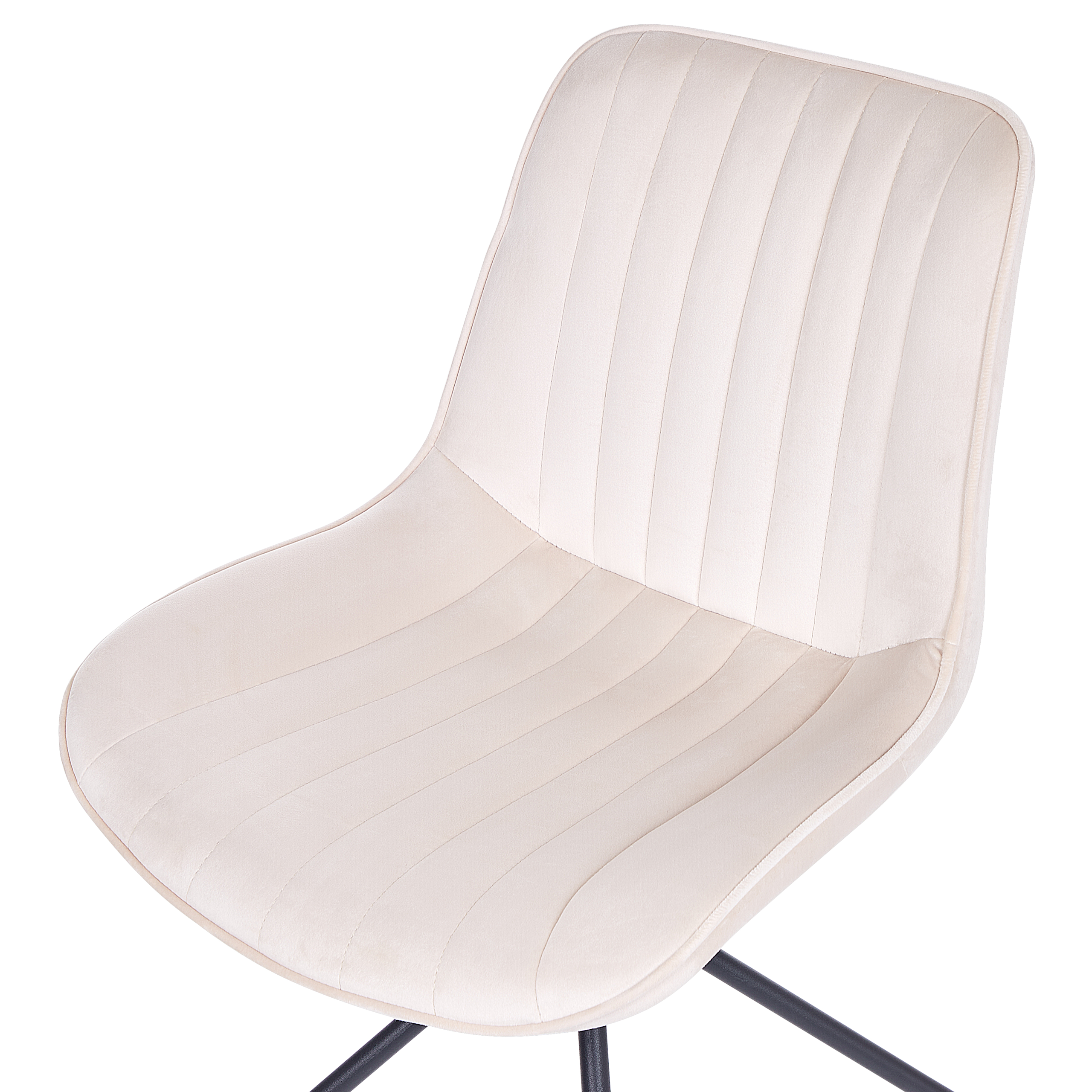 Set de 2 scaune dining NAVASOTA Catifea Bej [7]