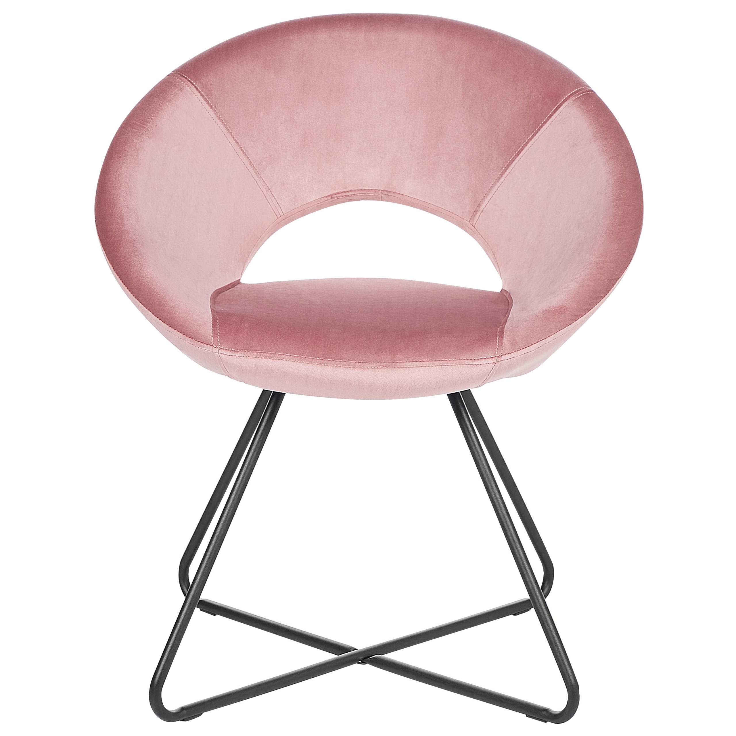 Scaun dining RACHEL Catifea Roz [4]