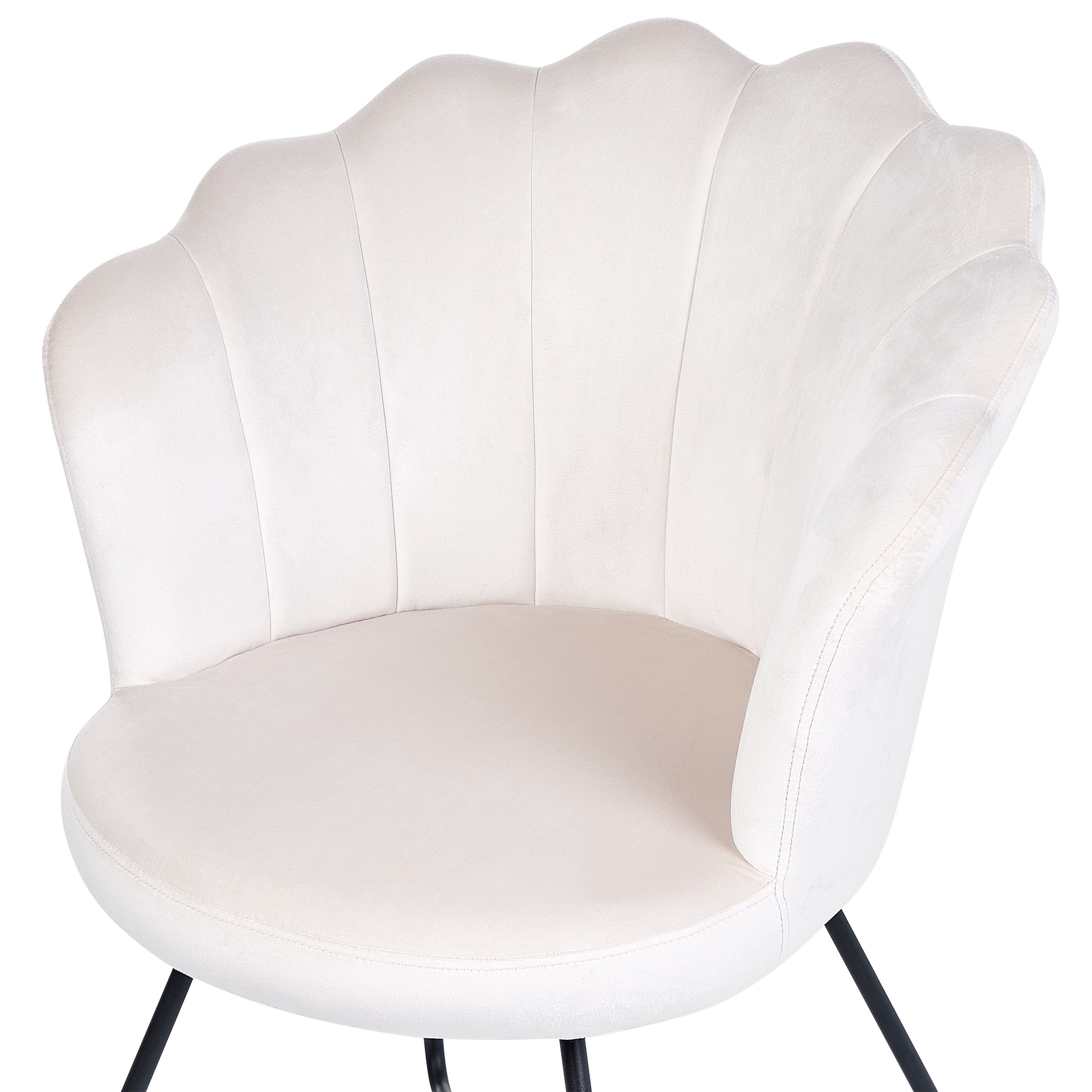 LOVELOCK Velvet armchair Off-white [5]