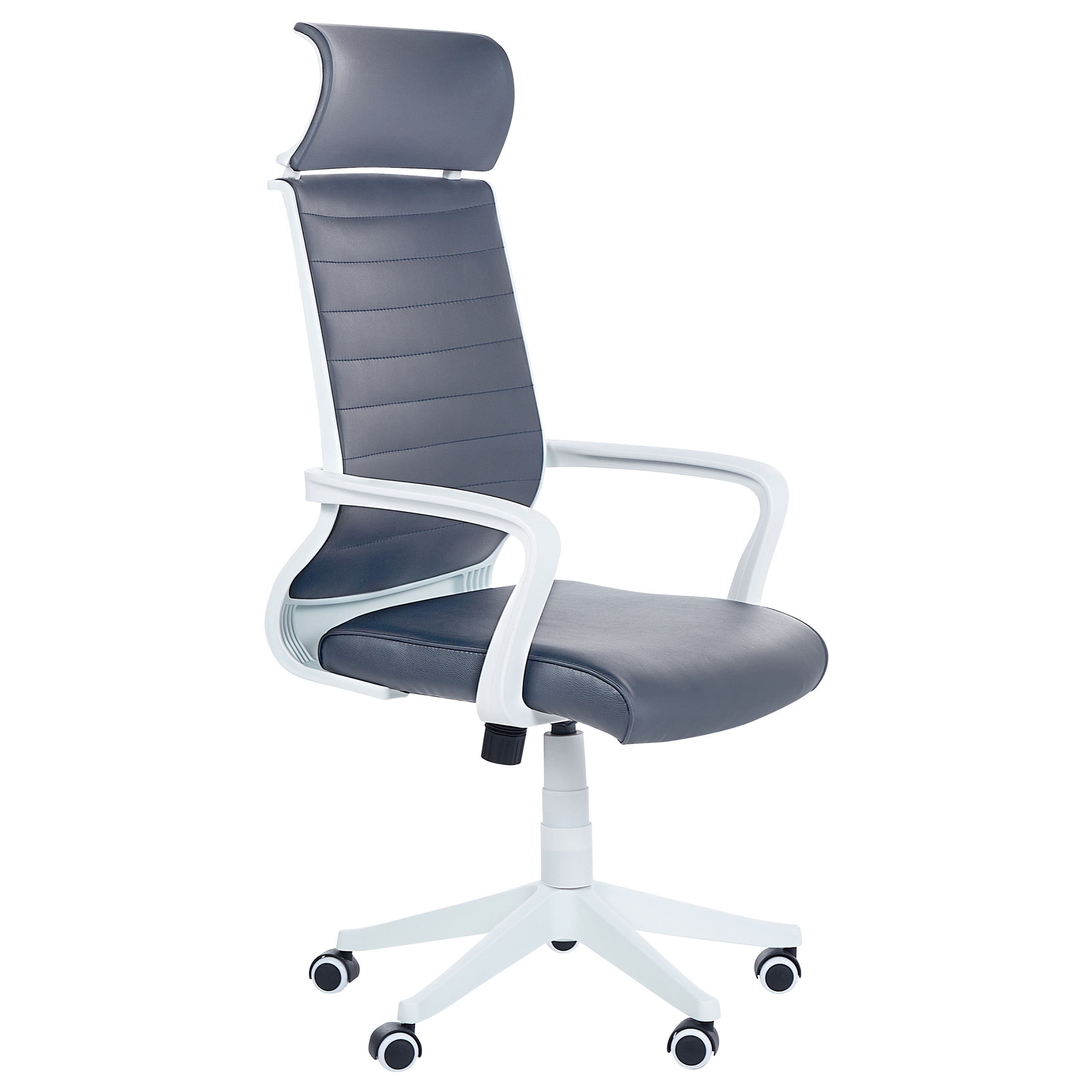 Ergonomic chair LEADER Eco-leather Grey [2]
