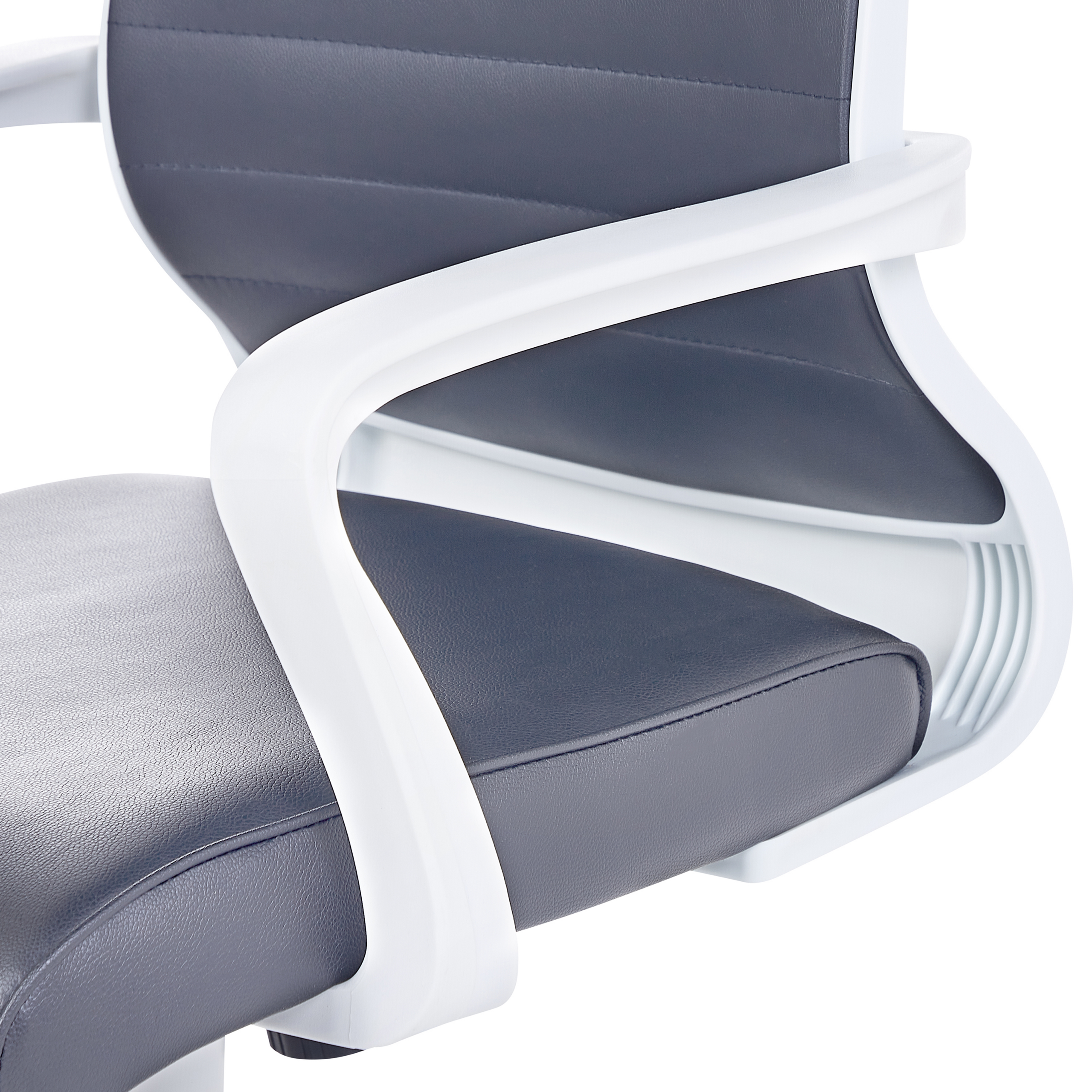 Ergonomic chair LEADER Eco-leather Grey [8]
