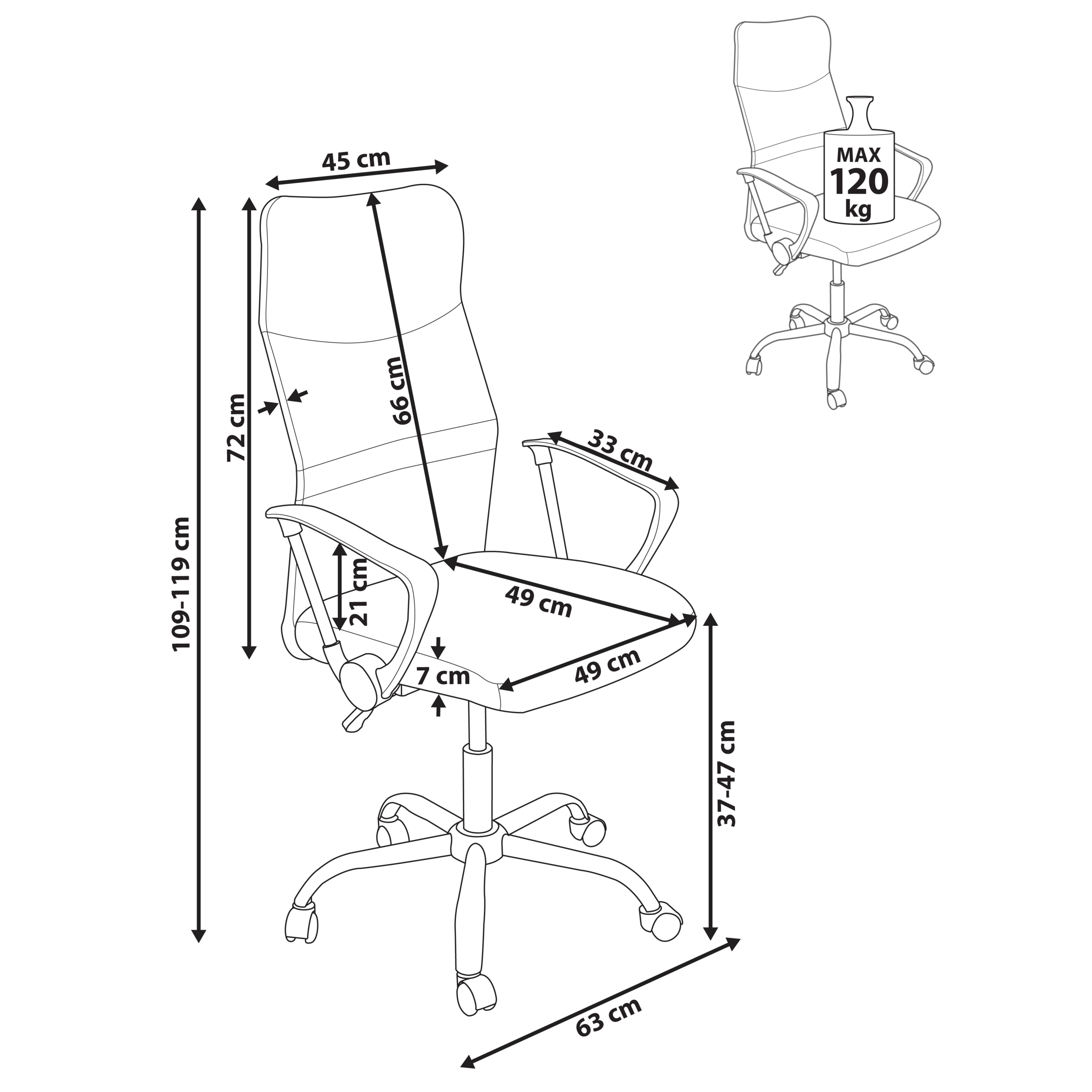 Ergonomic Chair DESIGN Grey [3]