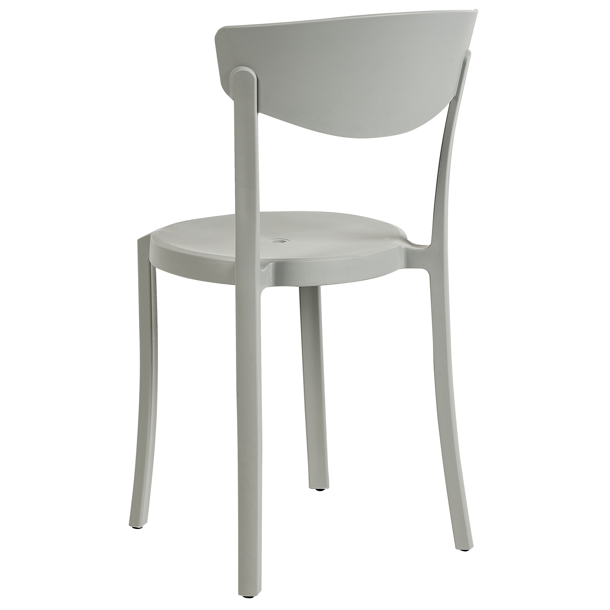 Set of 8 VIESTE Dining Stools Light Grey [7]