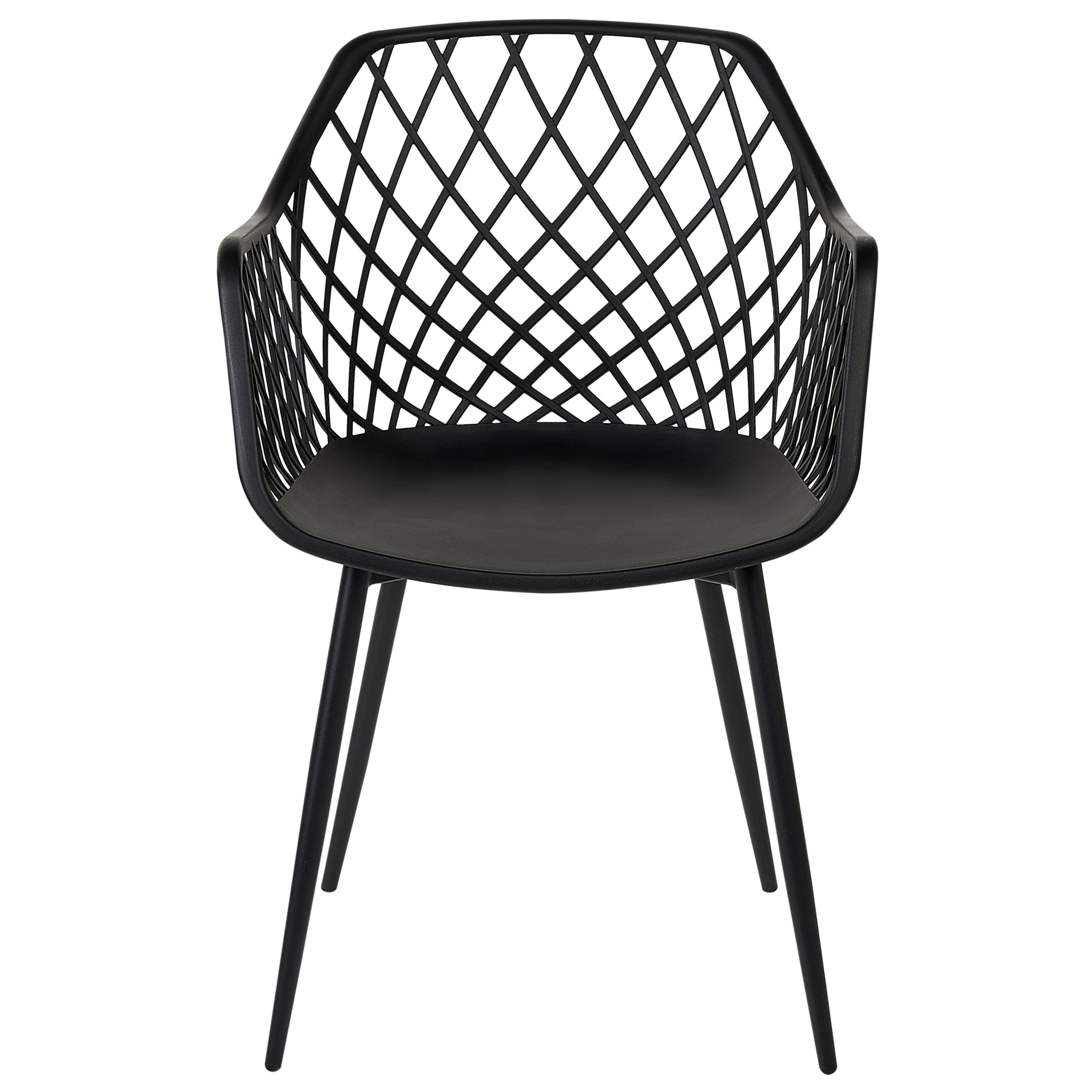 Set of 2 NASHUA II dining chairs Black [4]