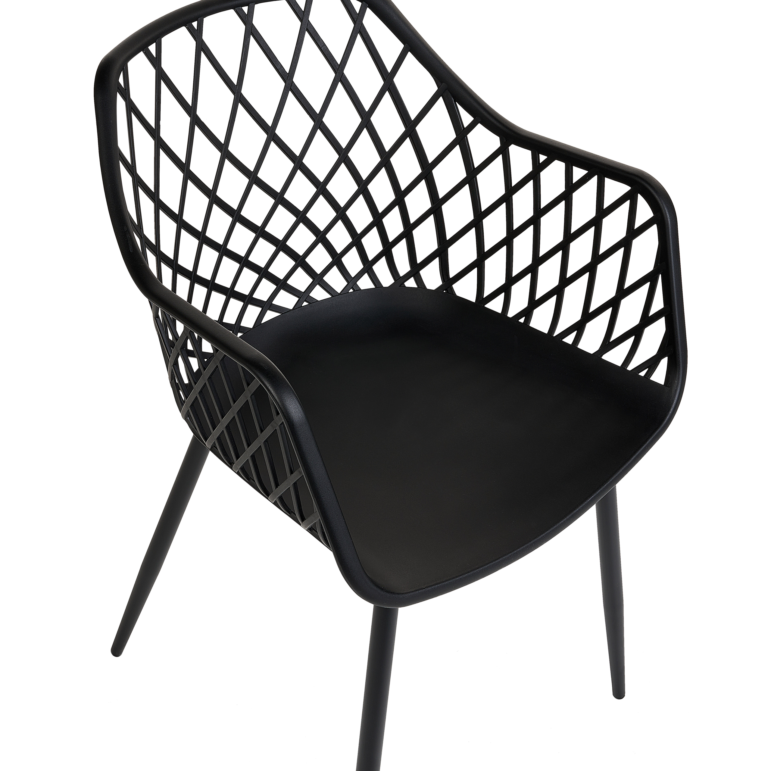 Set of 2 NASHUA II dining chairs Black [6]