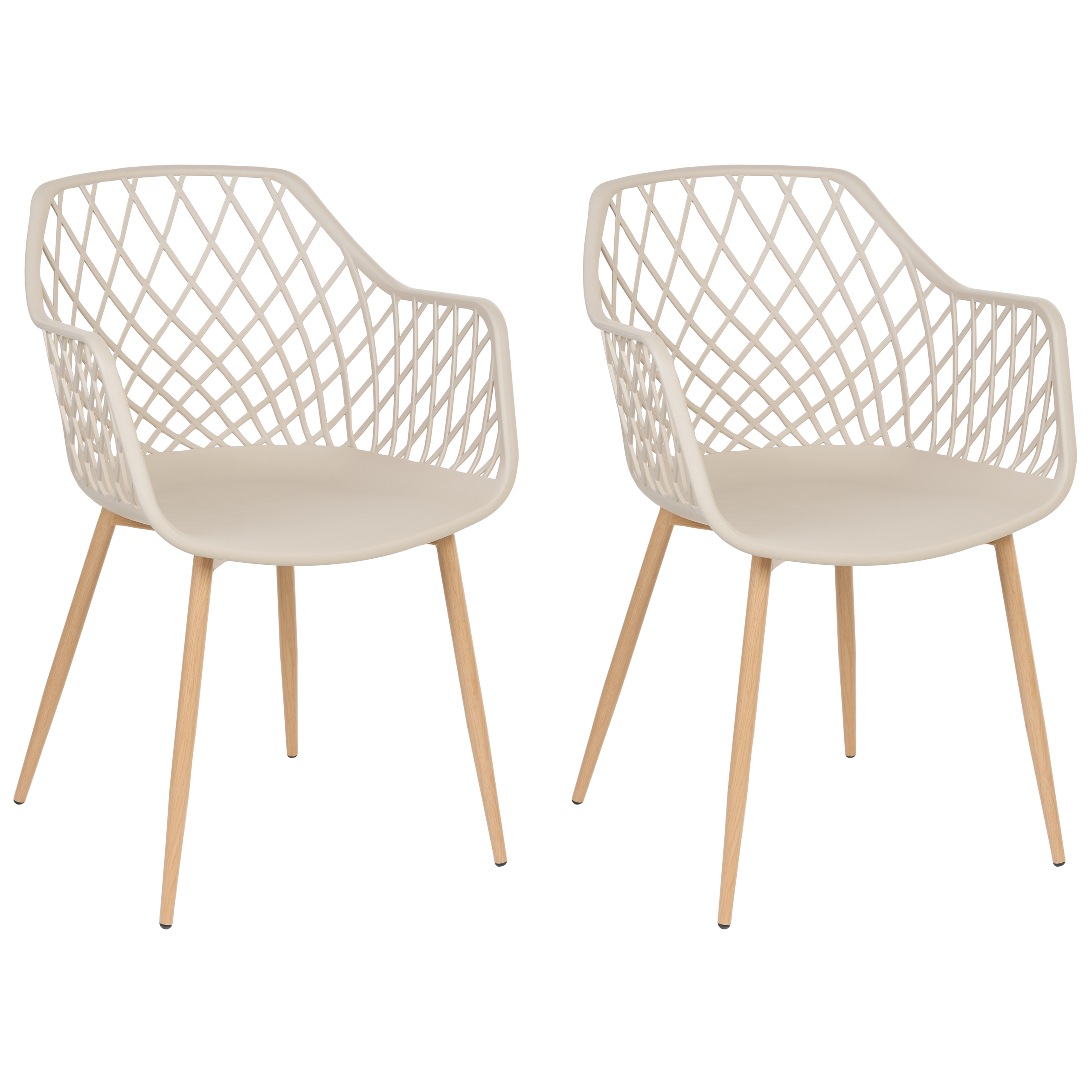 Set de 2 scaune dining NASHUA Bej [2]