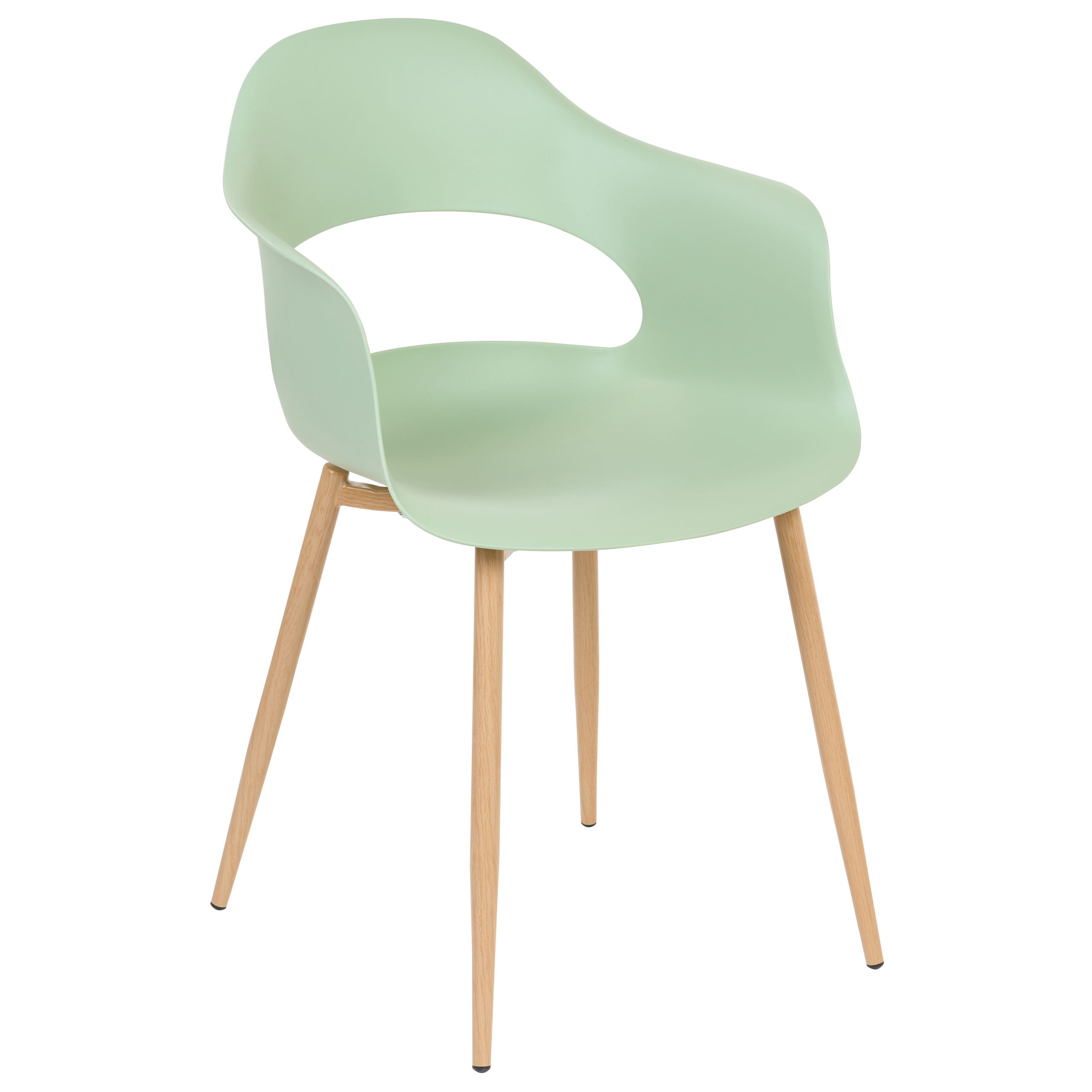 Set of 2 Dining Chairs UTICA Light Green [4]