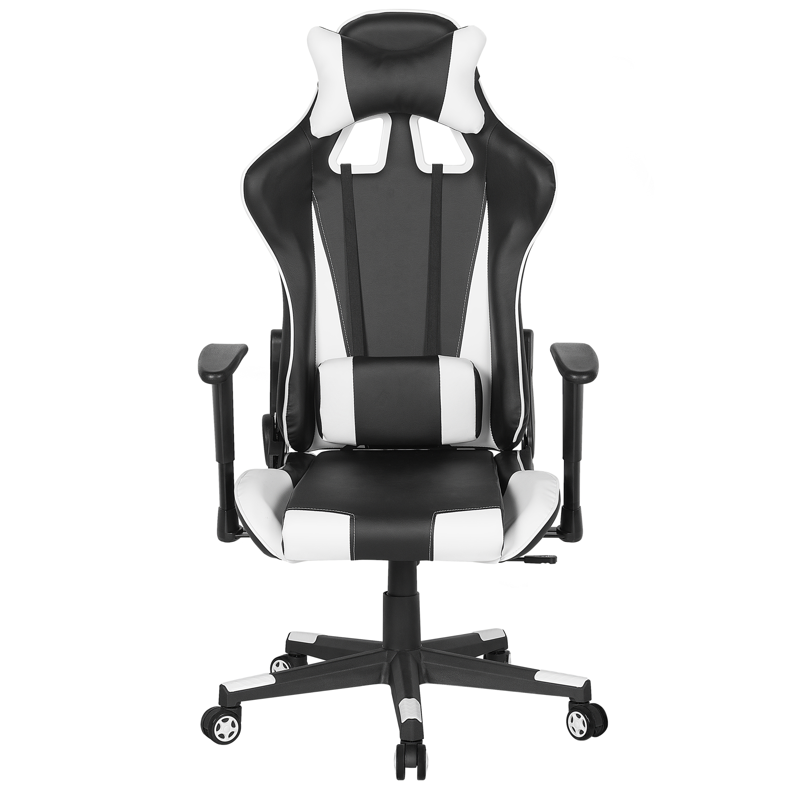 Scaun ergonomic GAMER Piele ecologică Alb [4]
