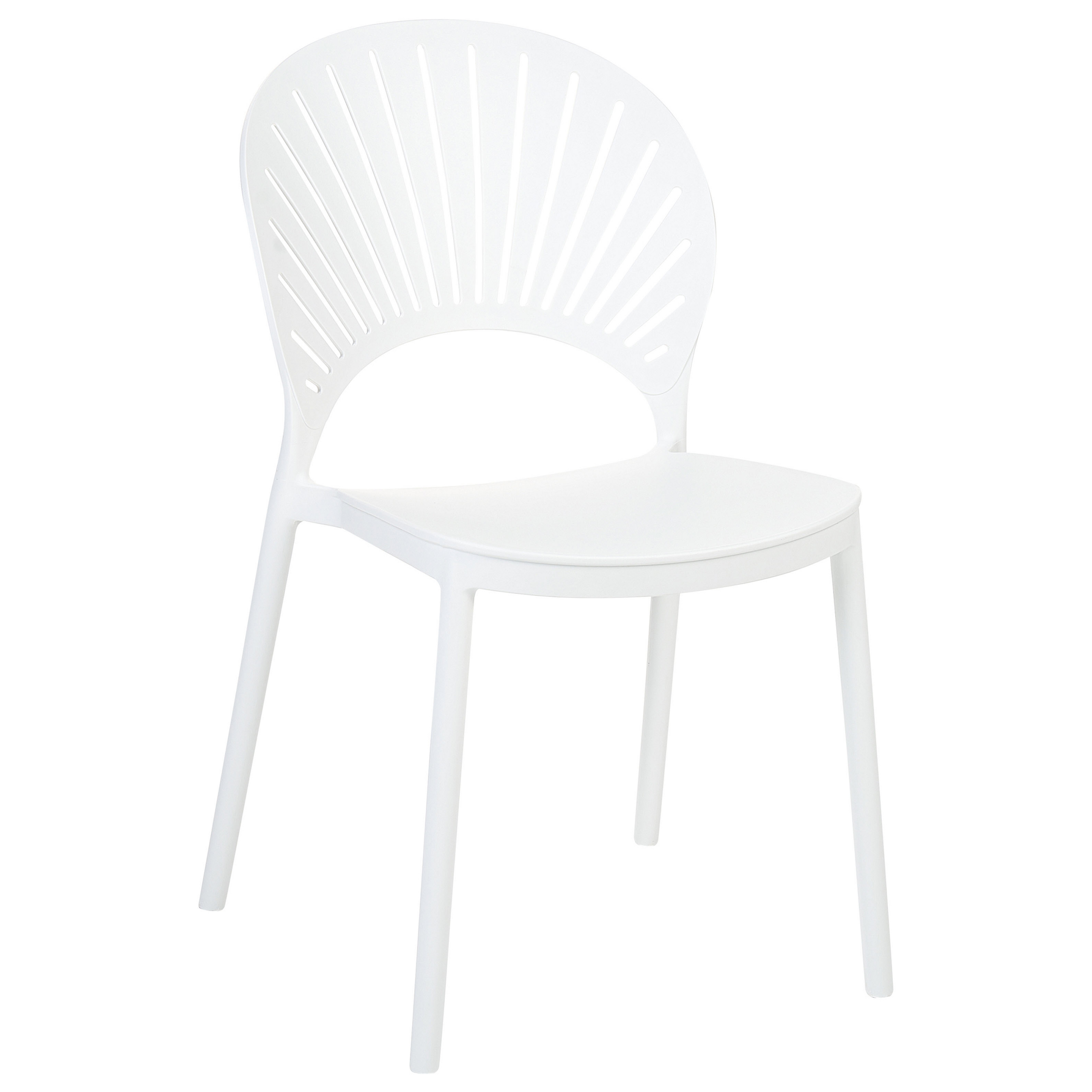 Set of 4 garden chairs OSTIA White [4]