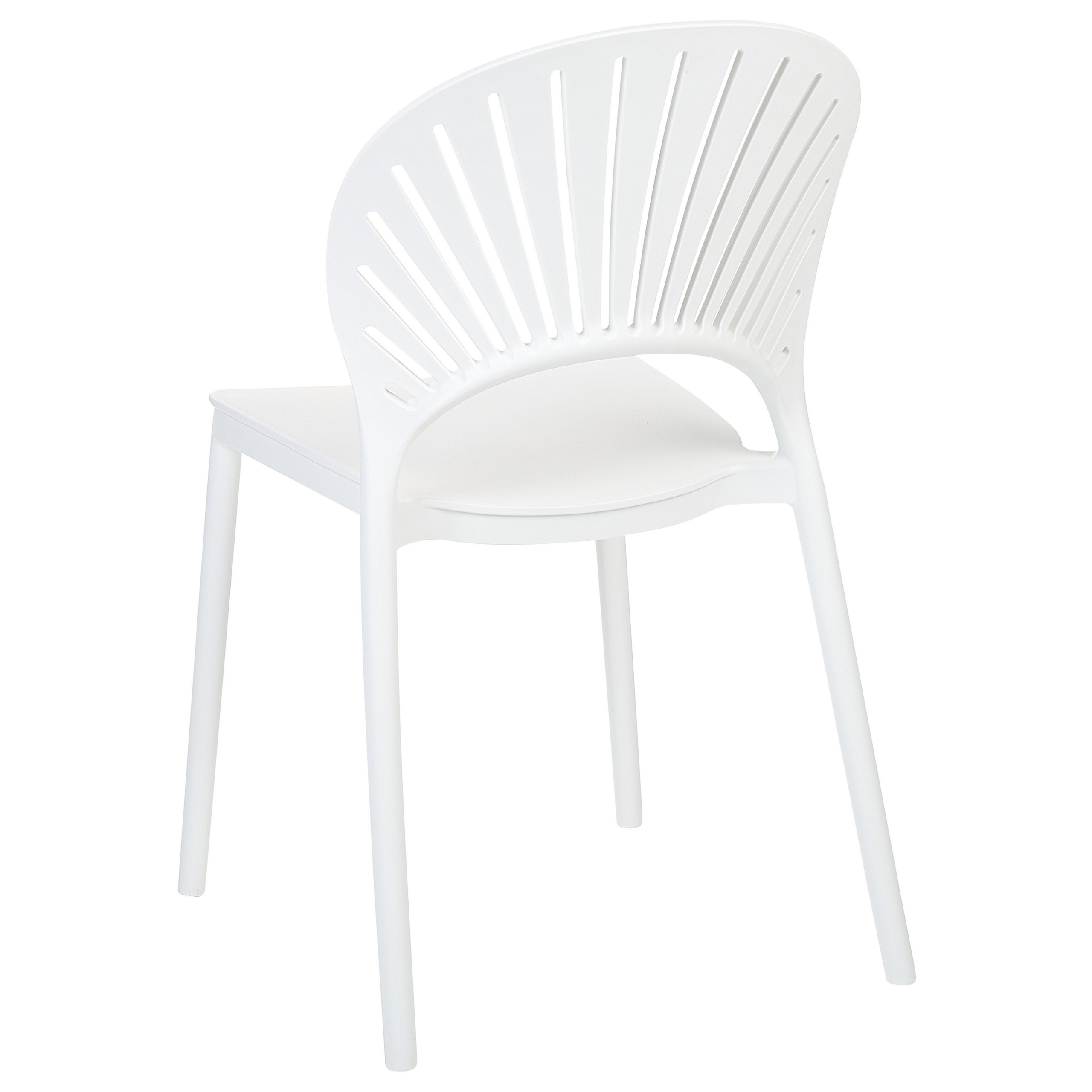 Set of 4 garden chairs OSTIA White [6]