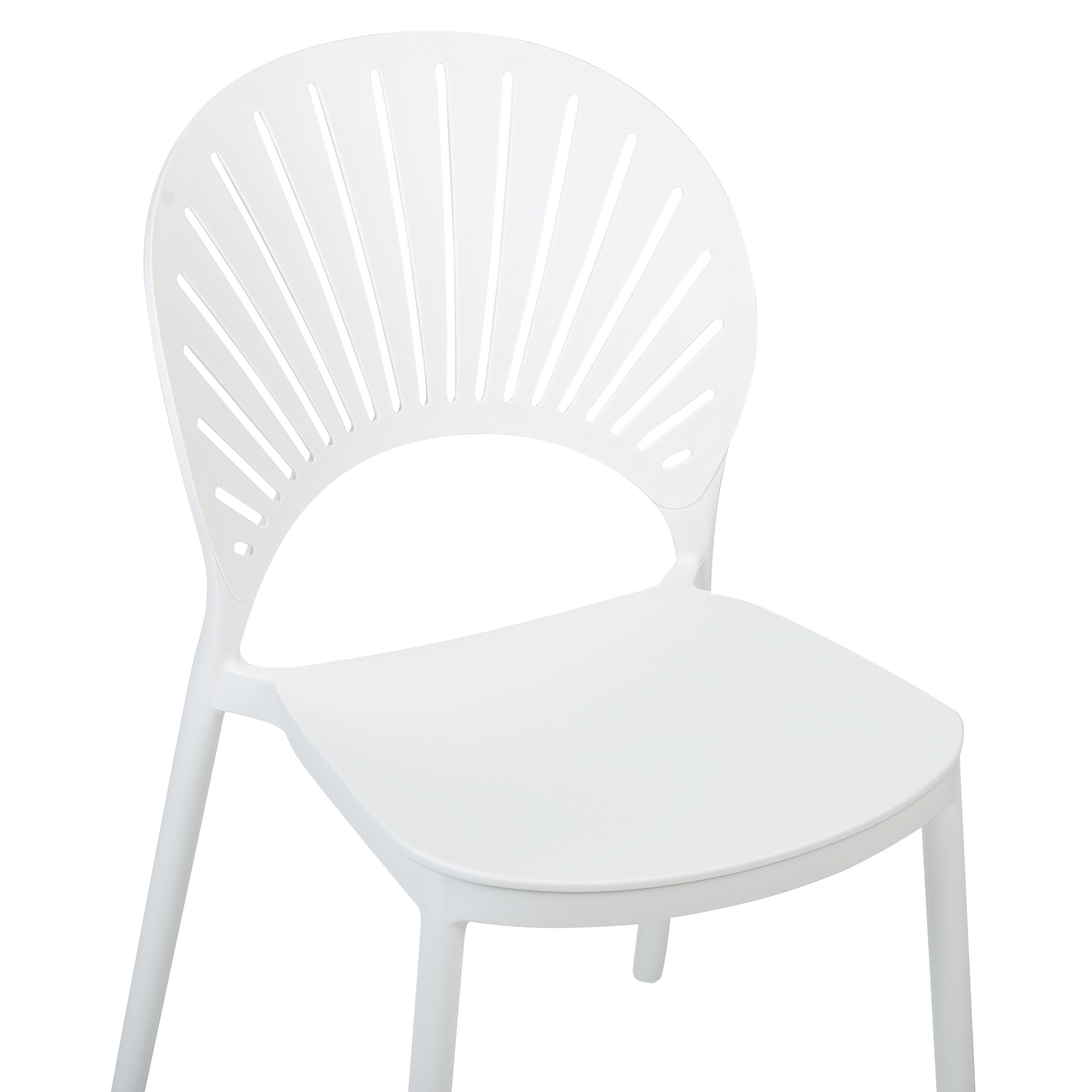 Set of 4 garden chairs OSTIA White [7]