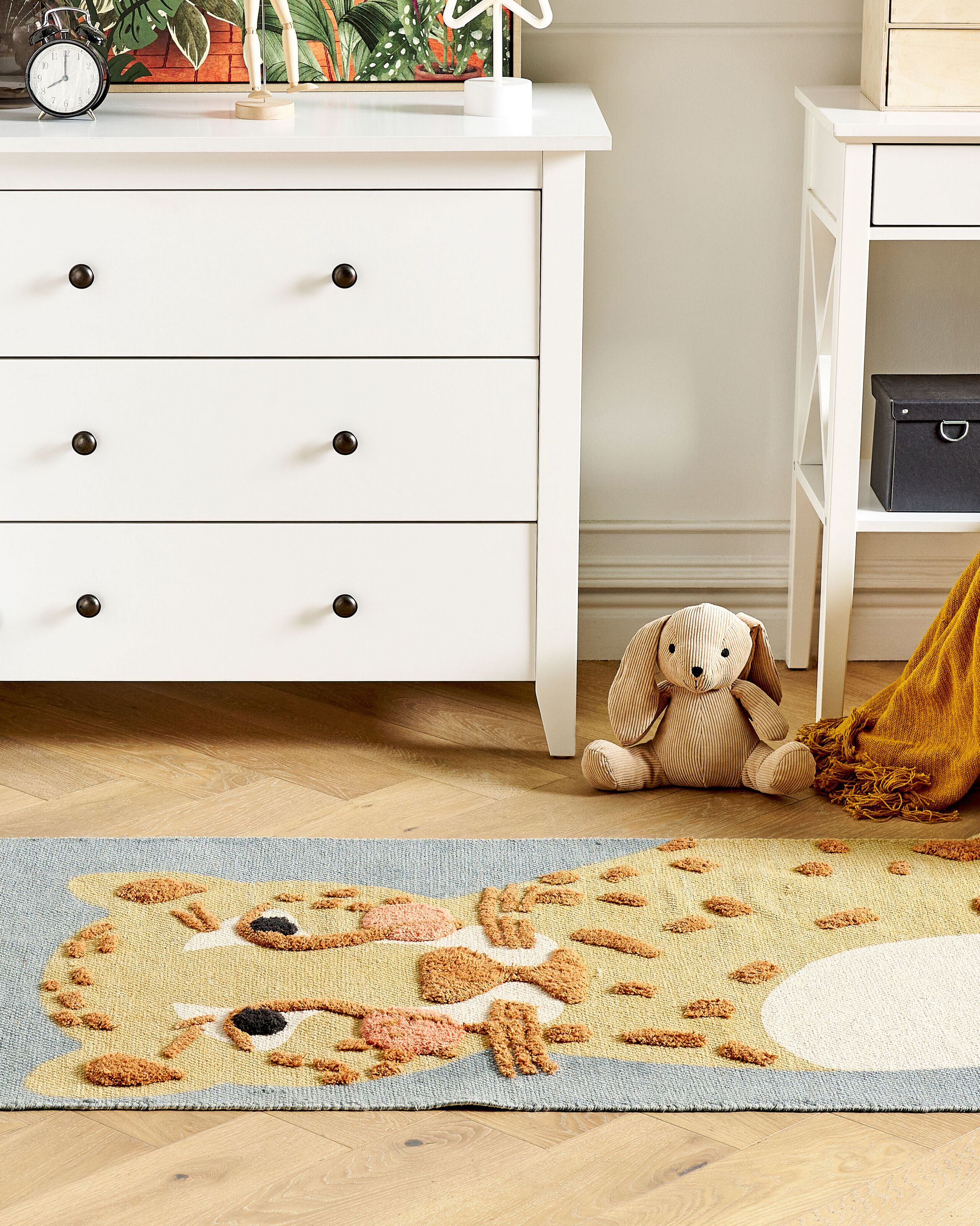 Covoare - Covor pentru copii TANGSE Gri 80 x 150 cm Bumbac