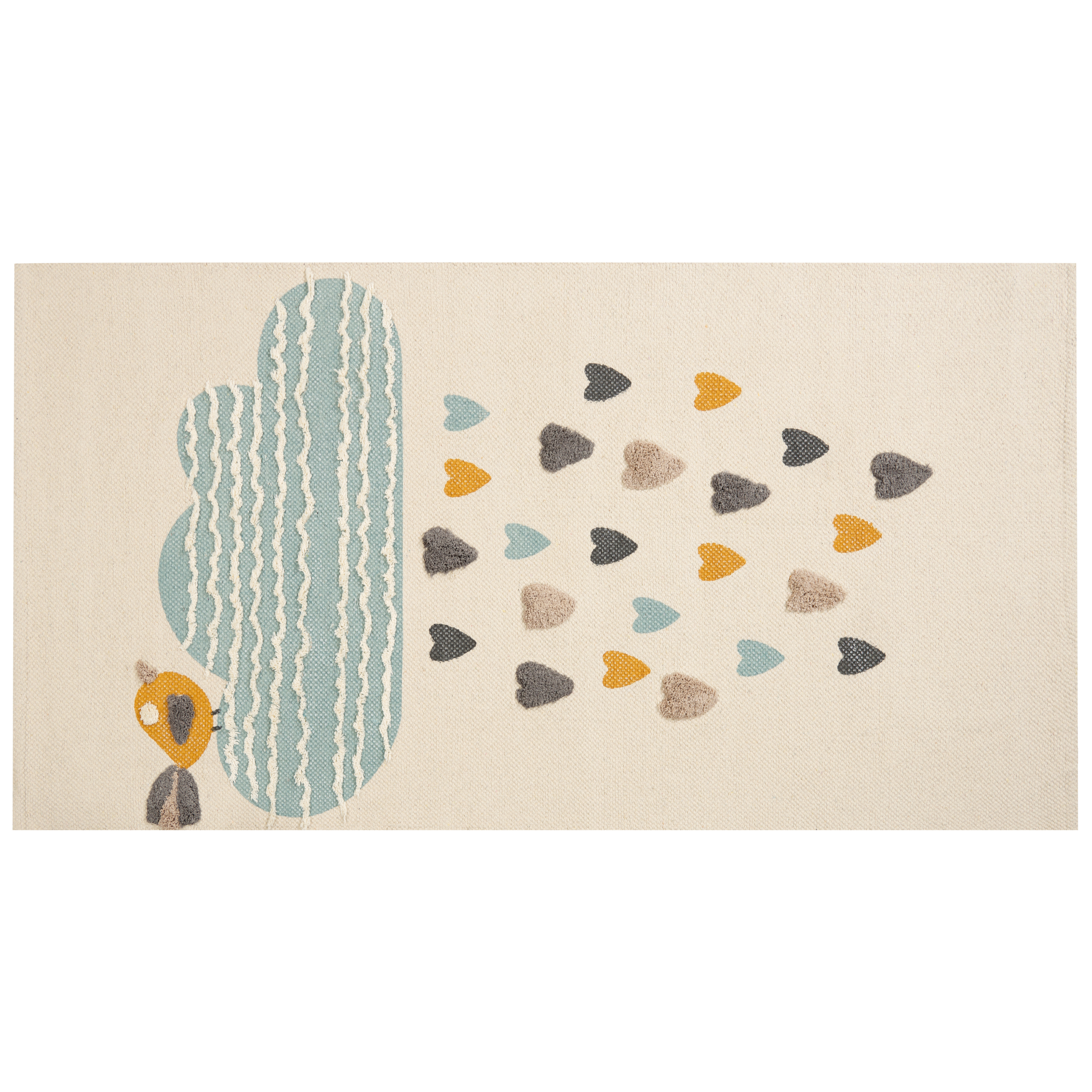 Covor pentru copii BLANG Bej 80 x 150 cm Bumbac [2]