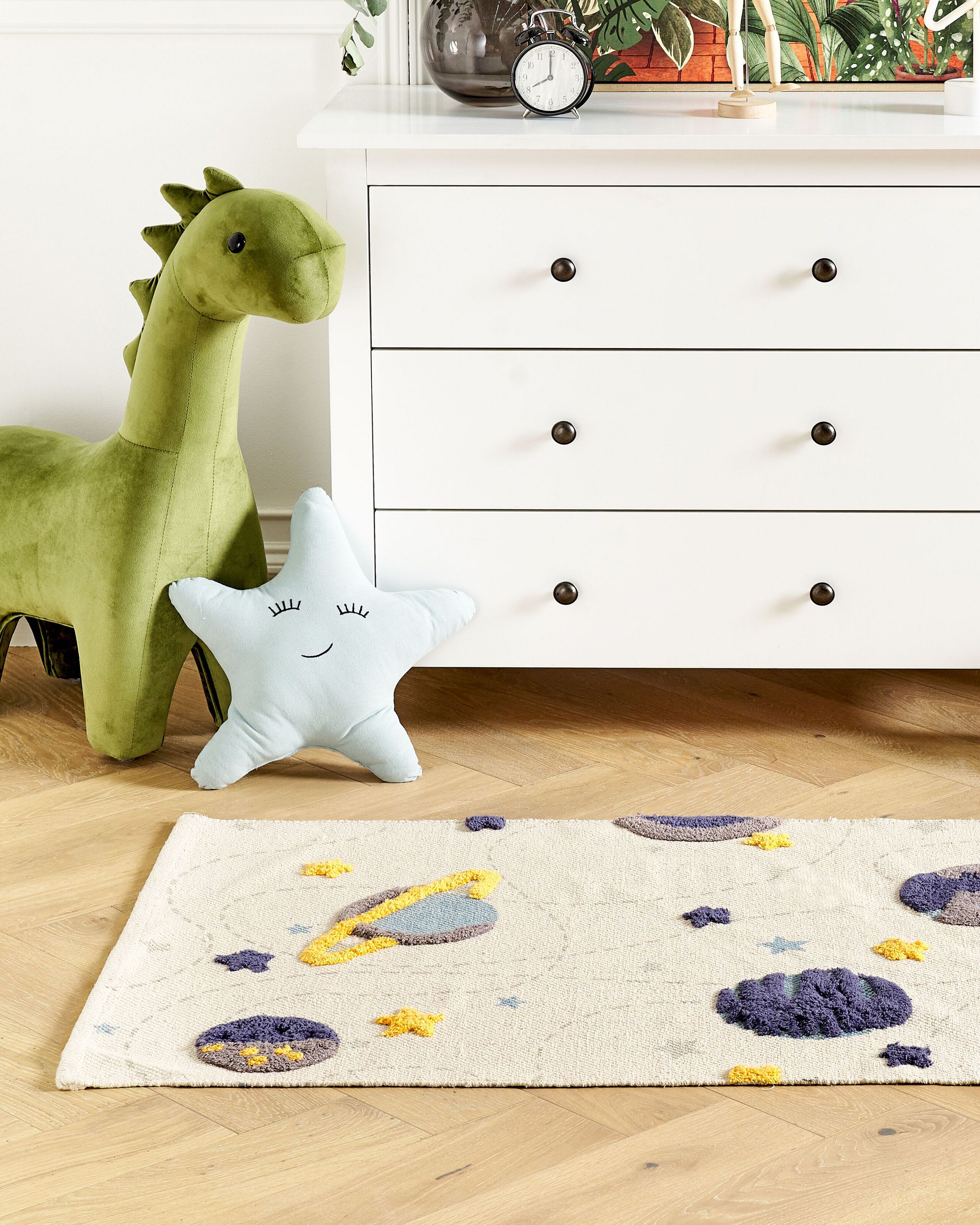 Covor pentru camera copilului - Covor pentru copii LANGSA Bej 80 x 150 cm Bumbac