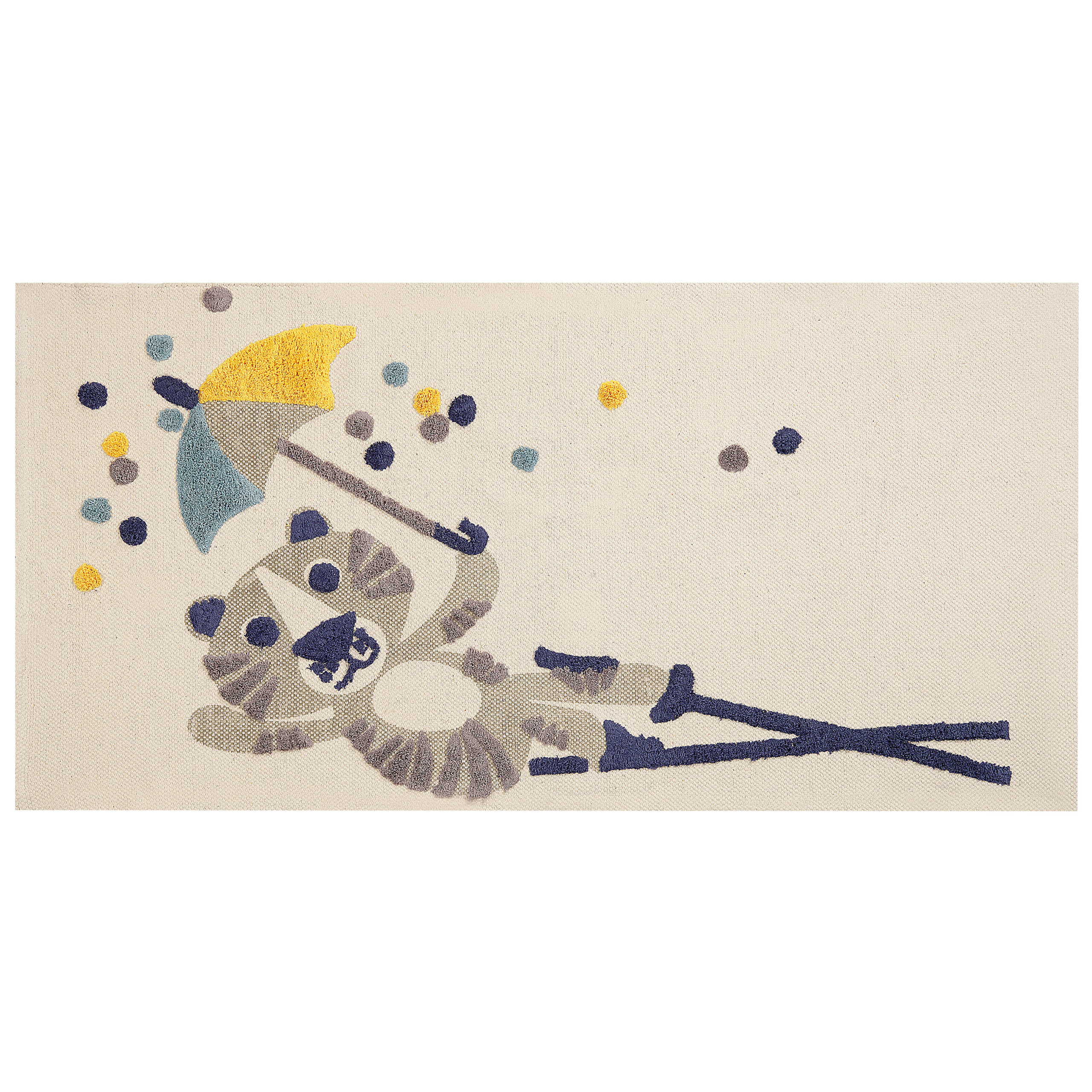 Covor pentru copii SINGKIL Multicolor 80 x 150 cm Bumbac [2]