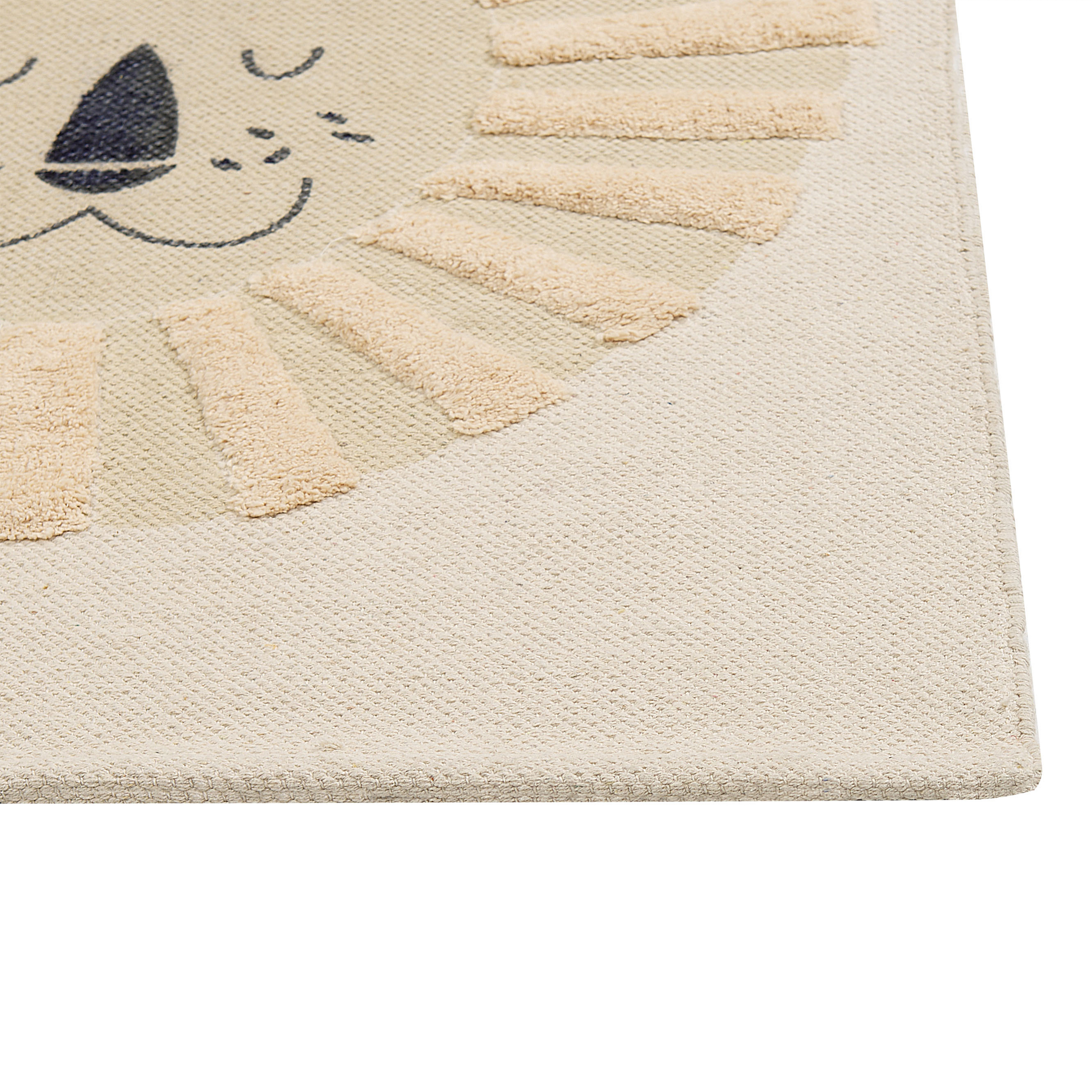 Children's rug BALARI Beige 80 x 150 cm Cotton [4]