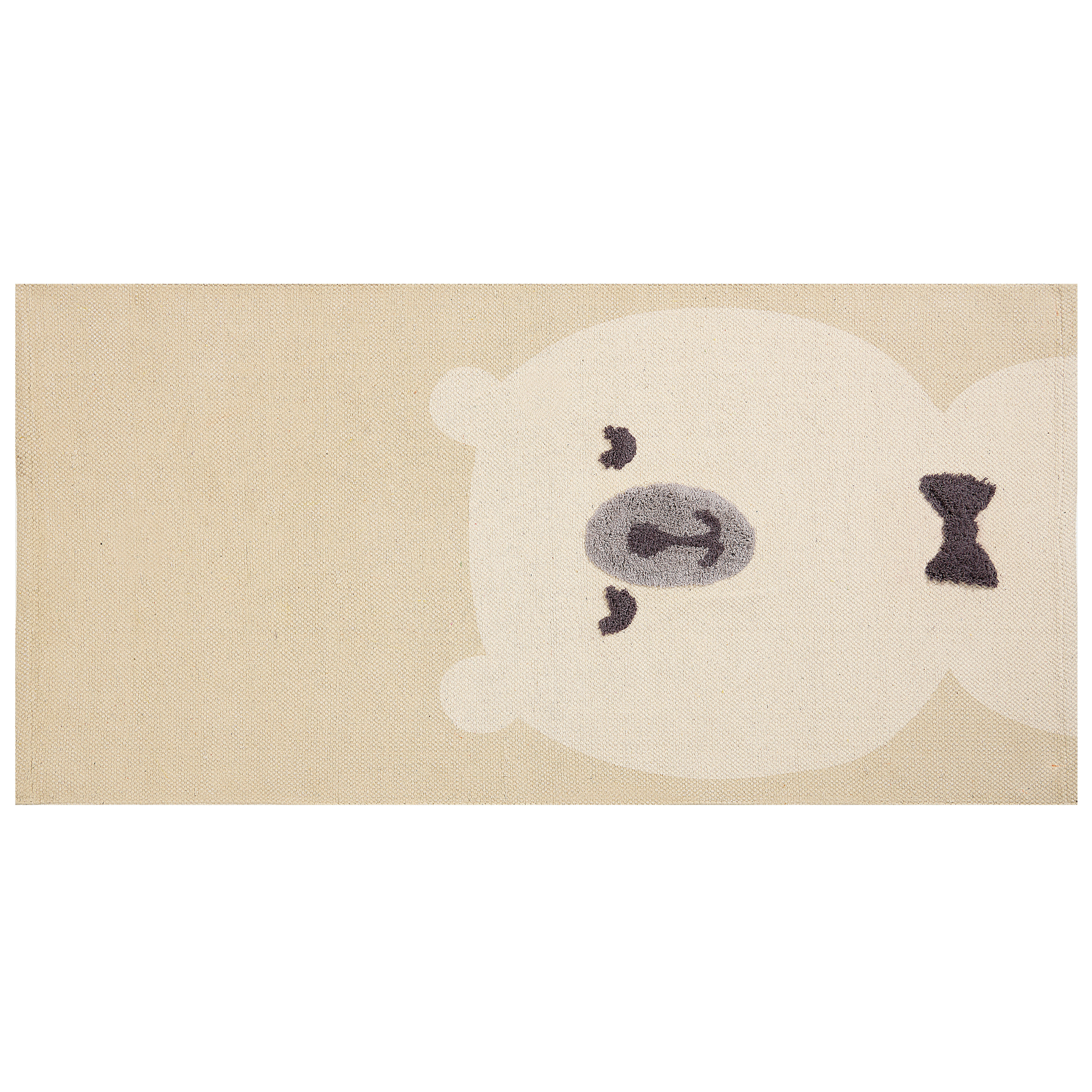 SIMAU children's rug Beige 80 x 150 cm Cotton [2]