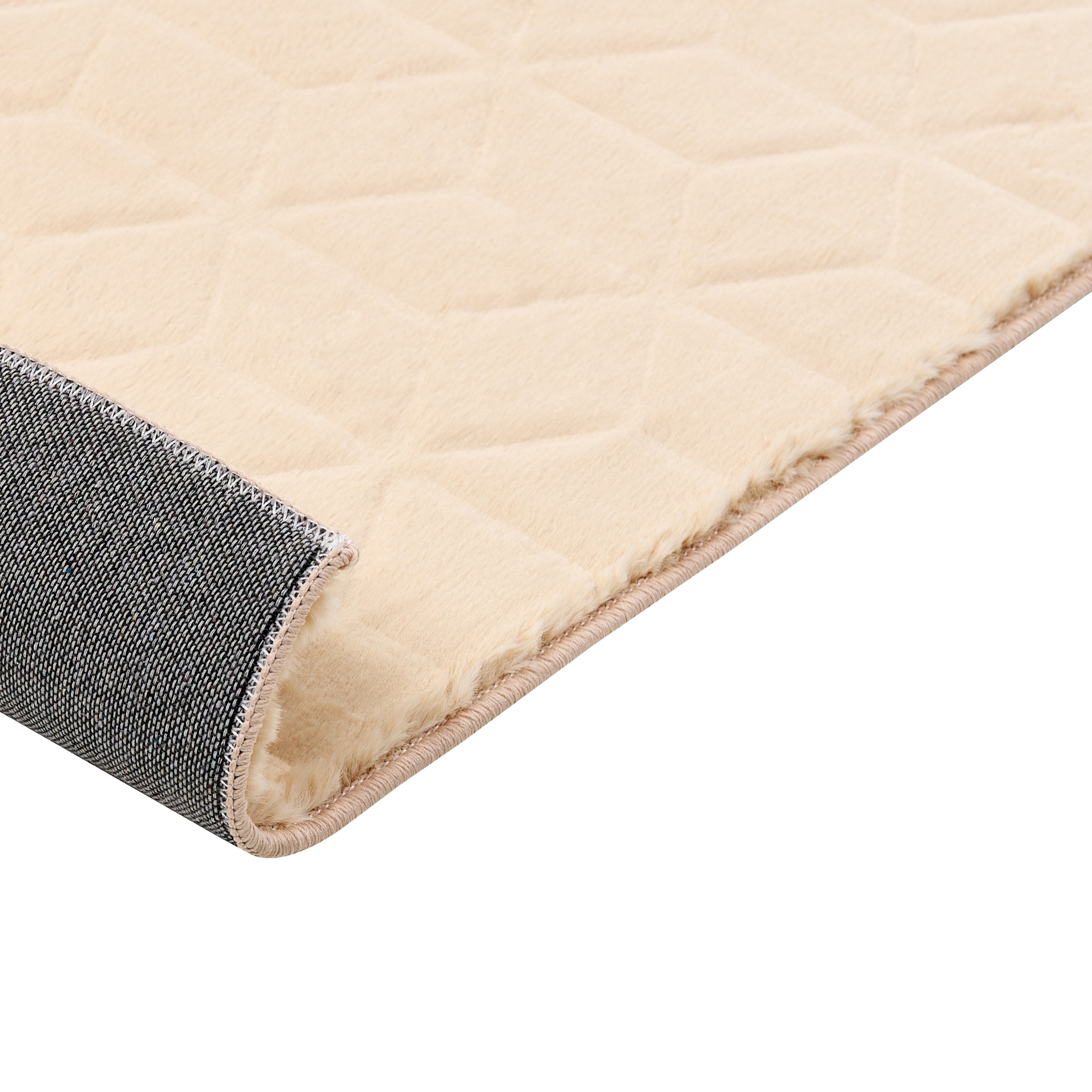 THATTA Beige faux fur rug 80 x 150 cm [7]