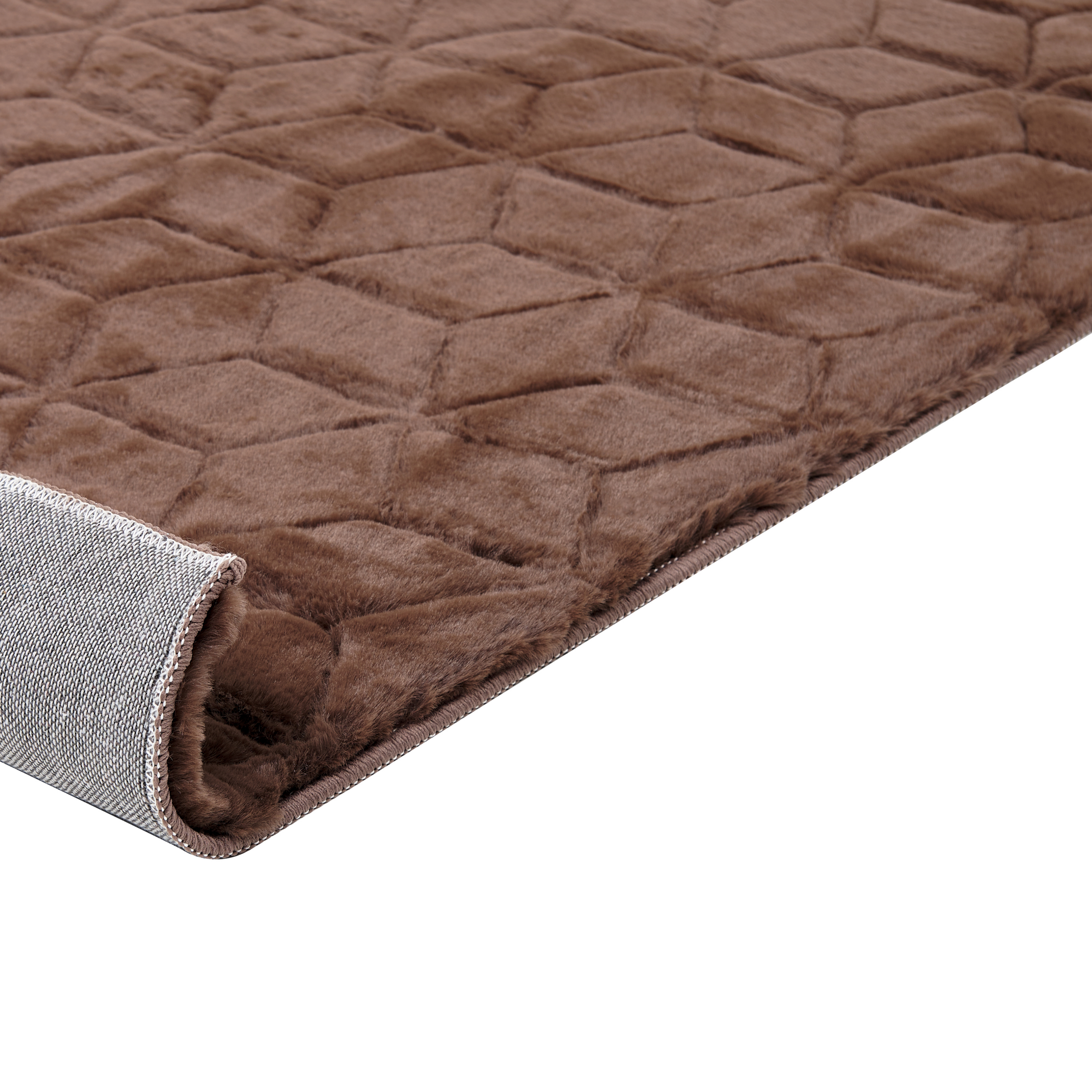 Faux fur rug THATTA Brown 160 x 230 cm [7]