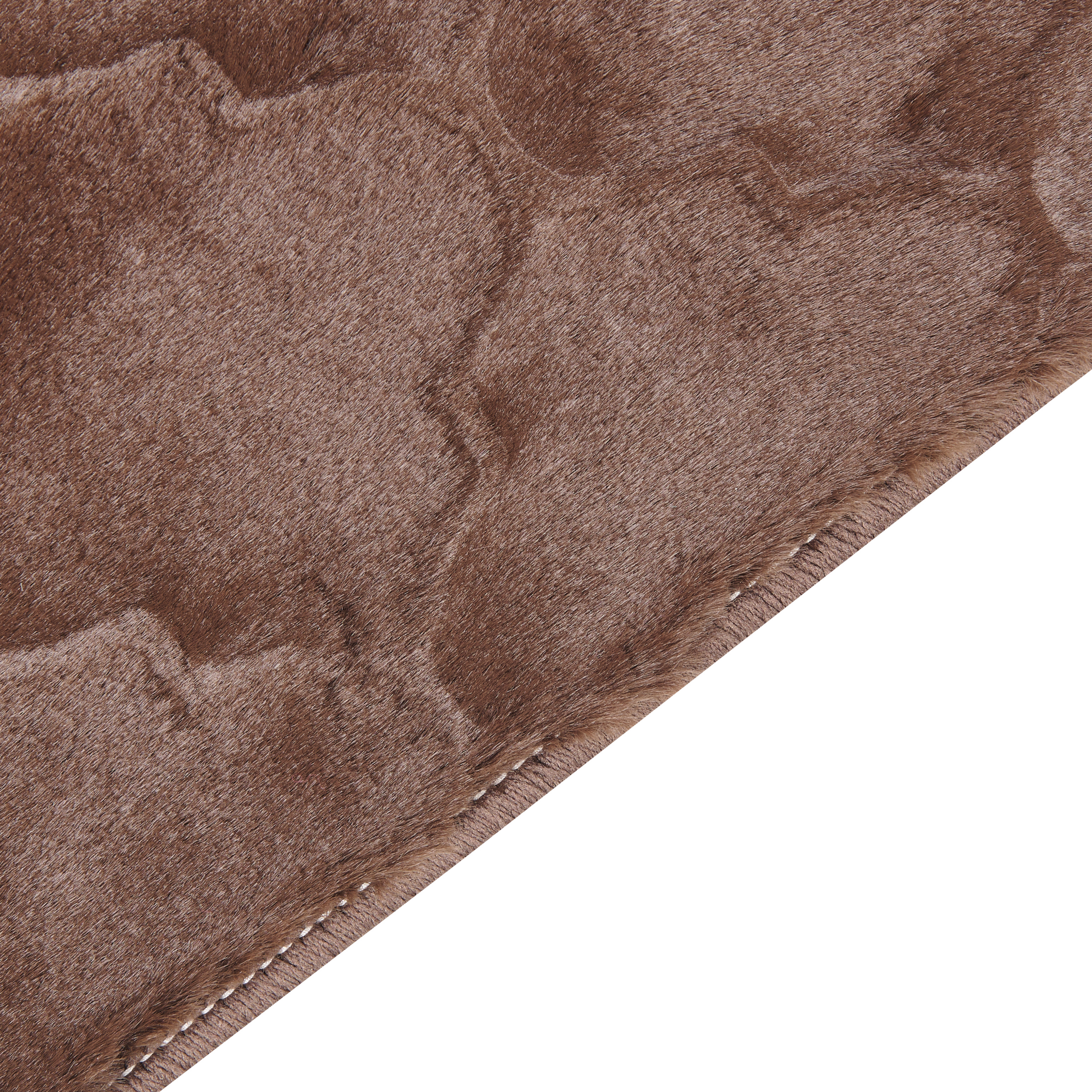 GHARO Faux Fur Rug Brown 160 x 230 cm [6]