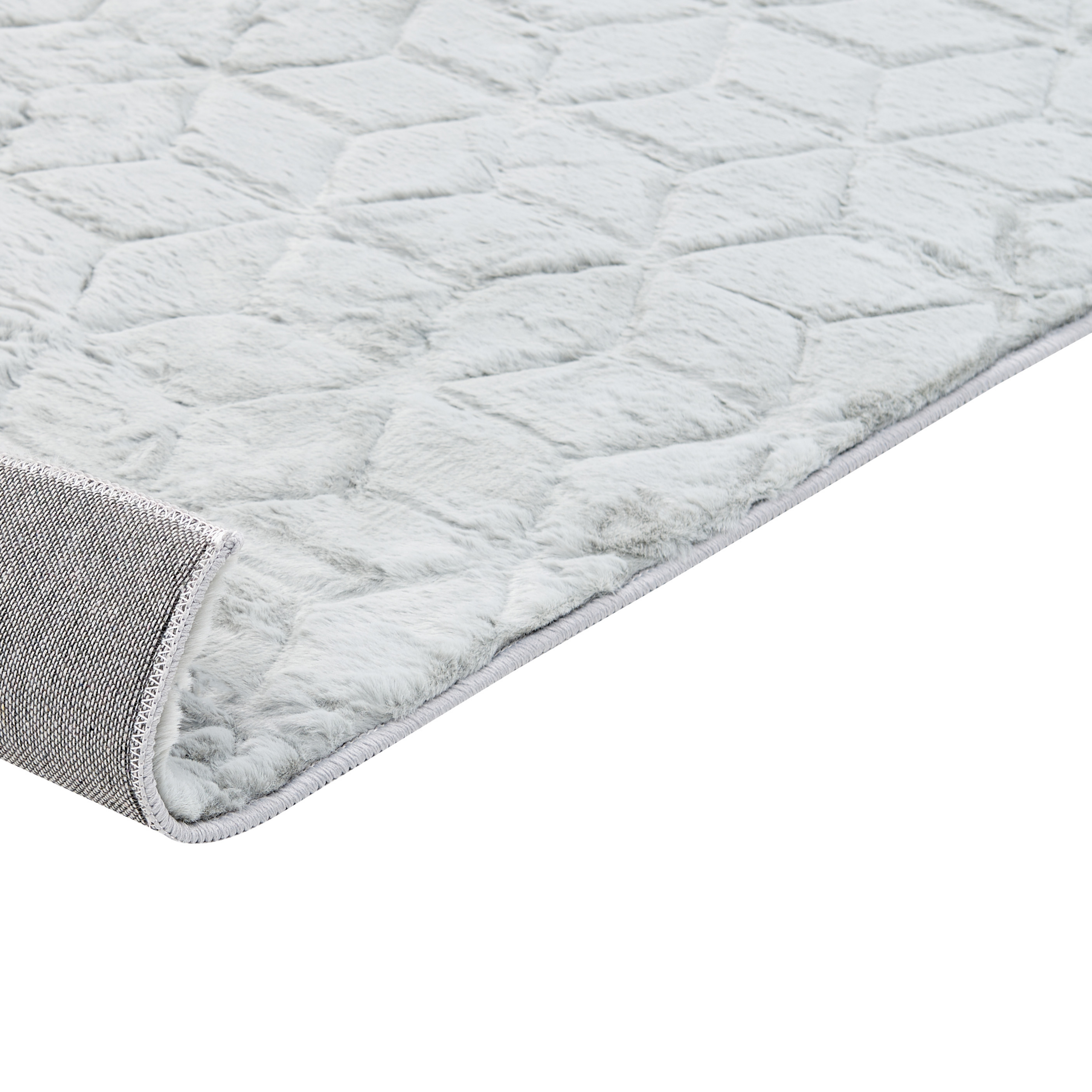 Synthetic fur rug THATTA Light grey 160 x 230 cm [7]