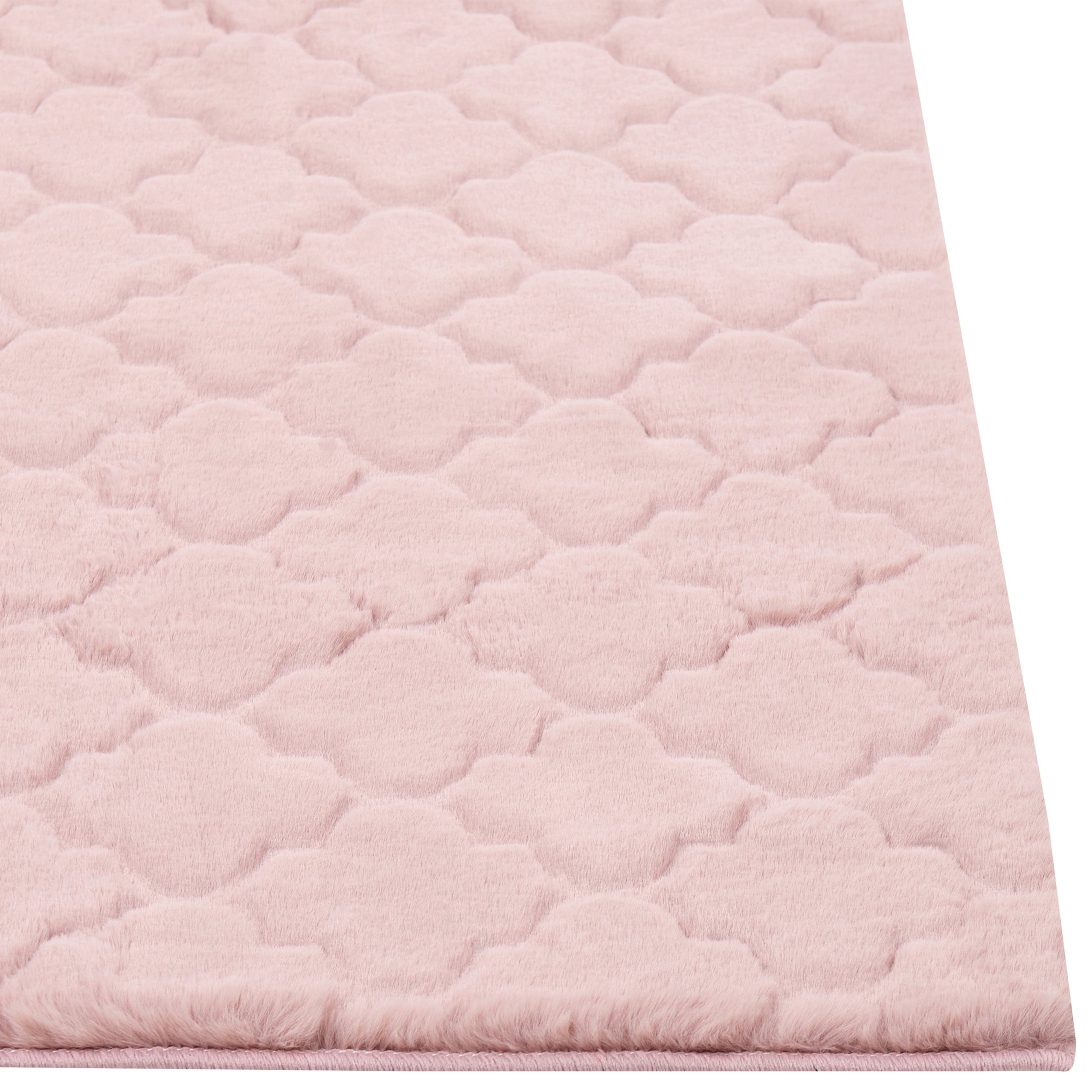 Faux fur rug GHARO Pink 160 x 230 cm [7]