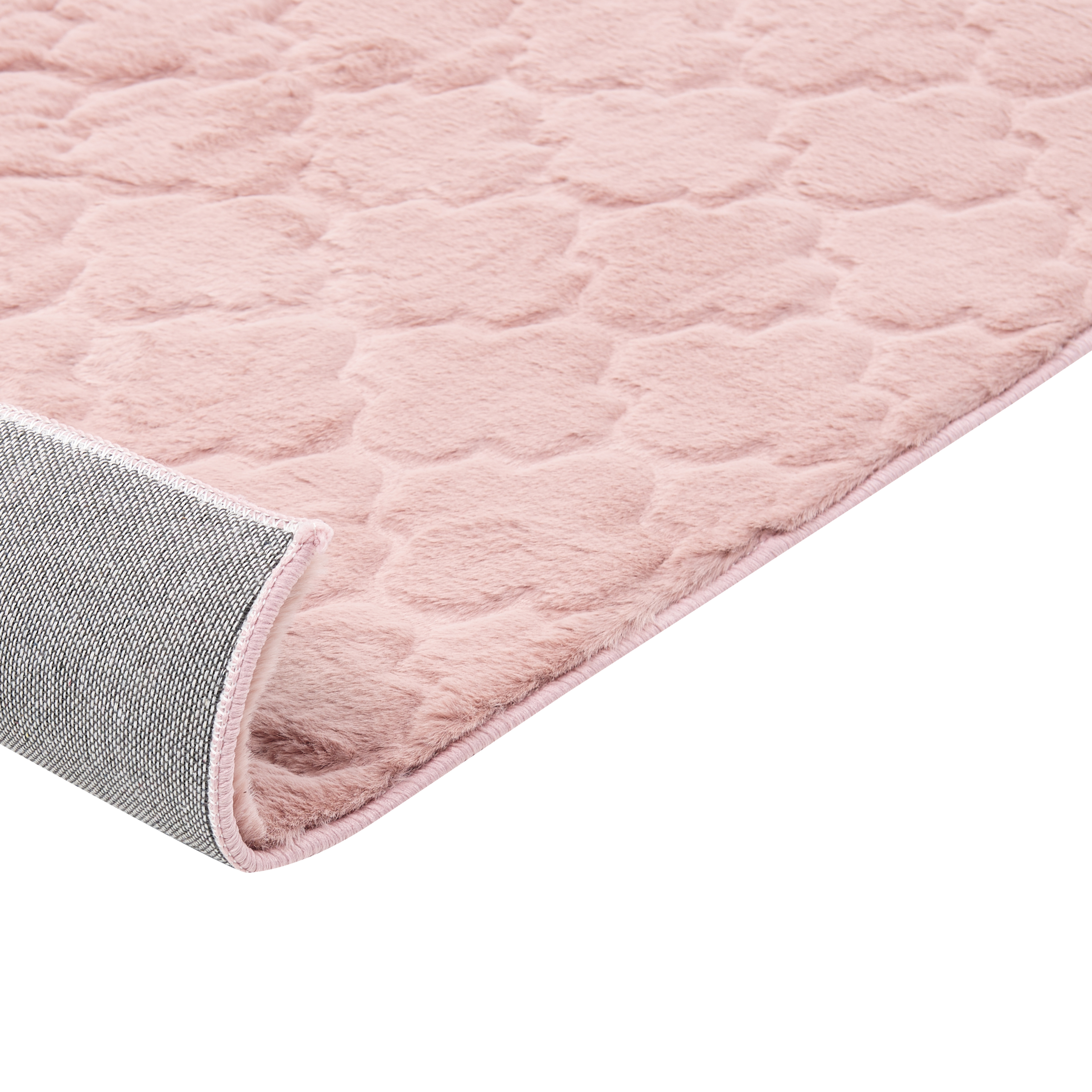 Faux fur rug GHARO Pink 160 x 230 cm [8]