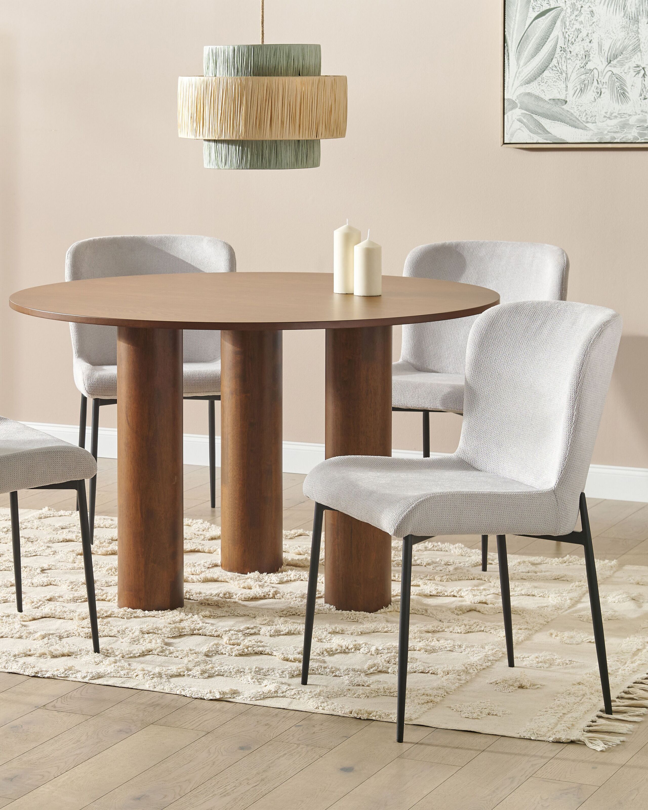 Scaun dining - Set of 2 Chairs ADA dining chair Light grey